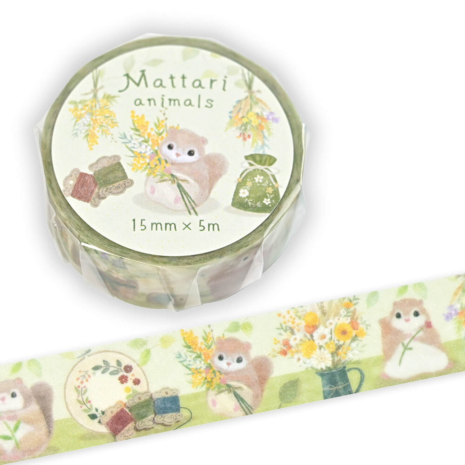 NB Mattari Animals Masking Tape – Flying Squirrel