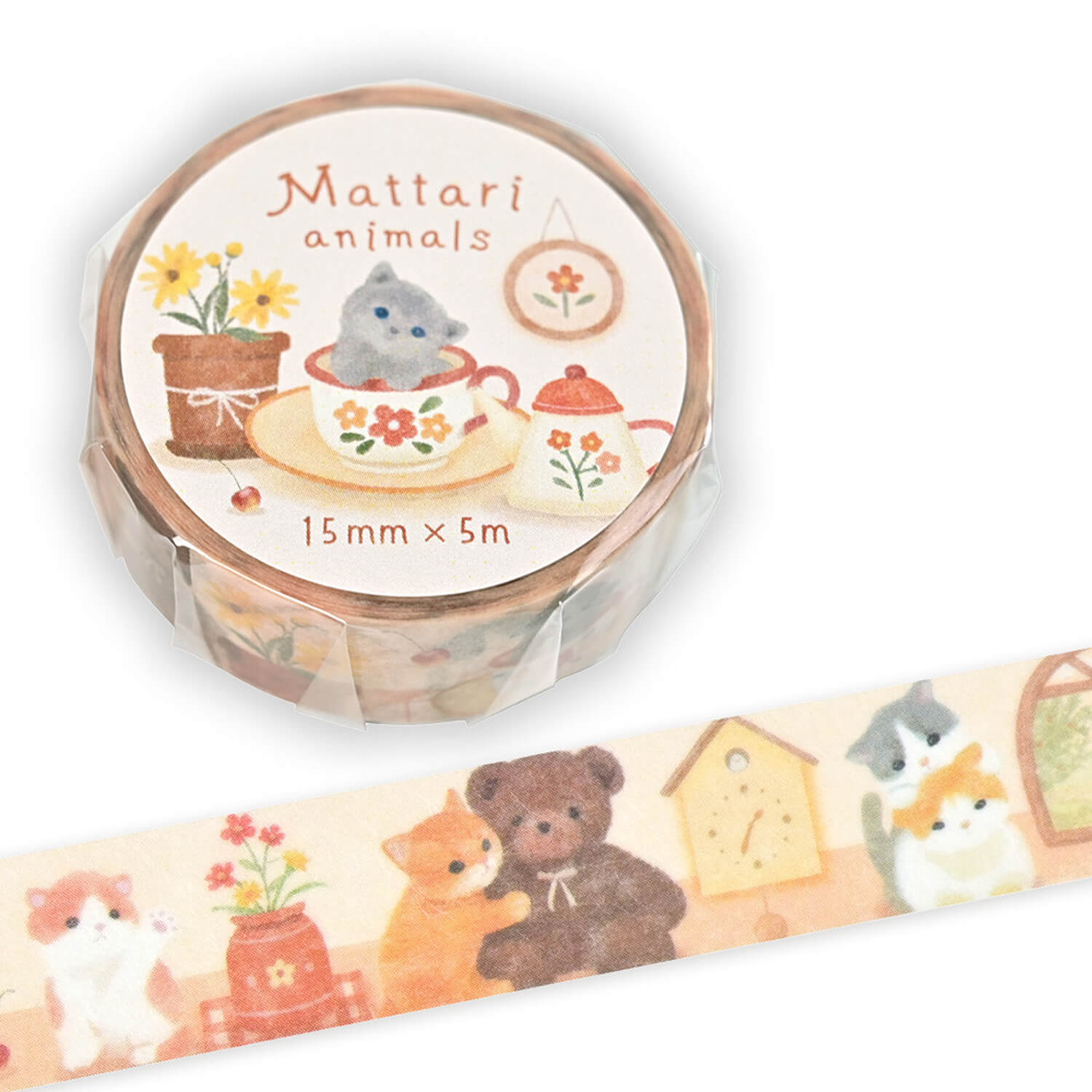 NB Mattari Animals Masking Tape – Kitten