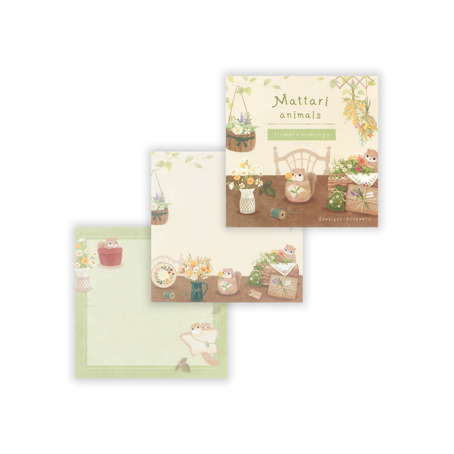 NB Mattari Animals Memo Pad – Flying Squirrel