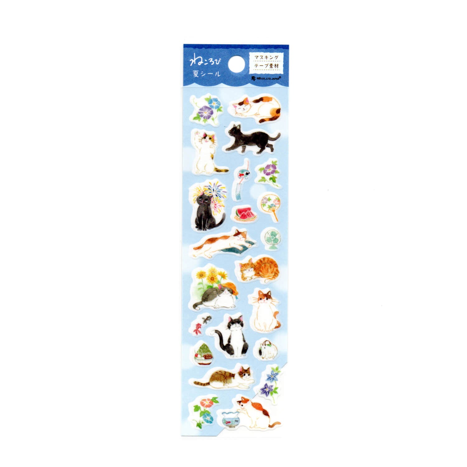 NB Sticker Sheet – Nekorobi - Breezy Summer