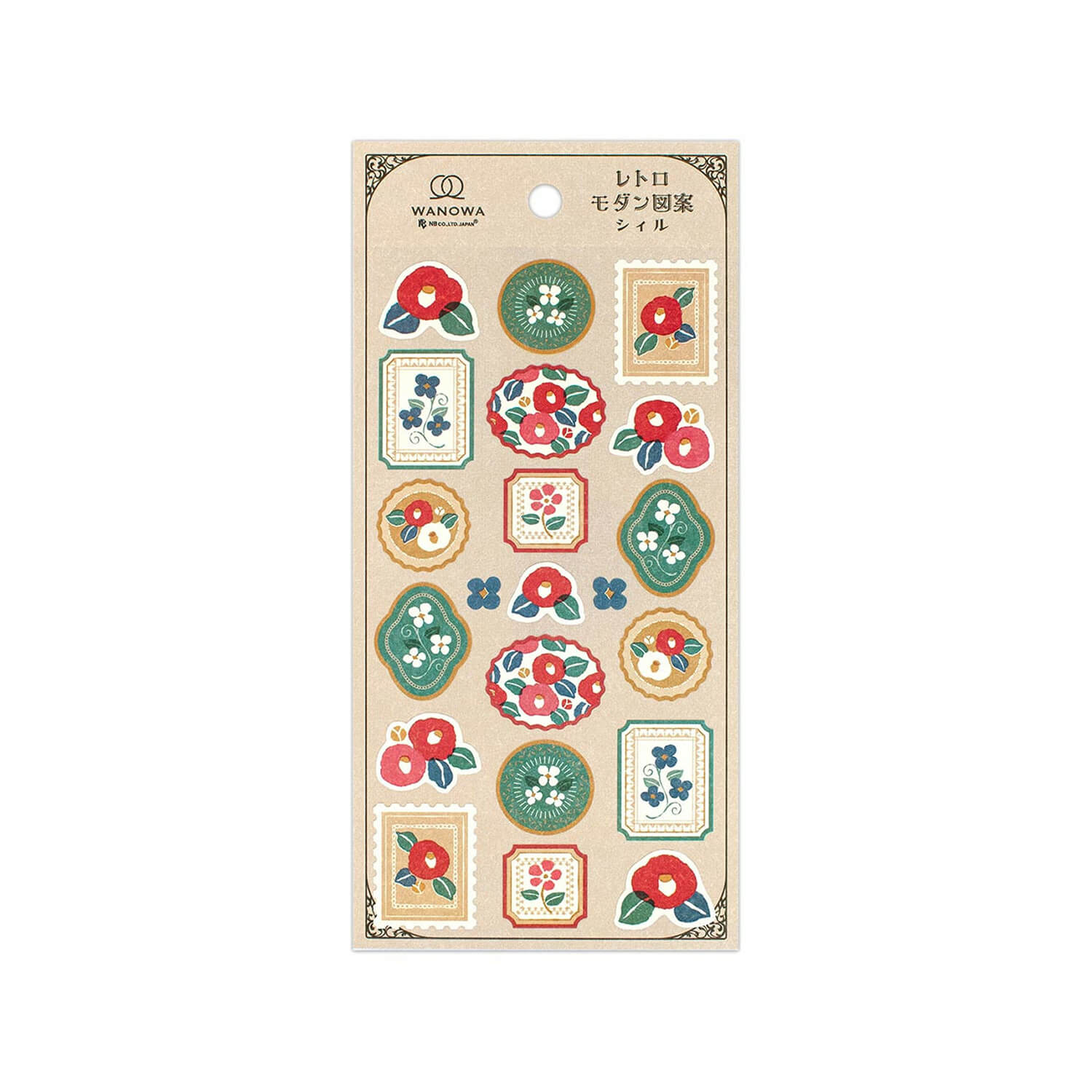 NB WANOWA Retro Modern Sticker Sheet – Camellia