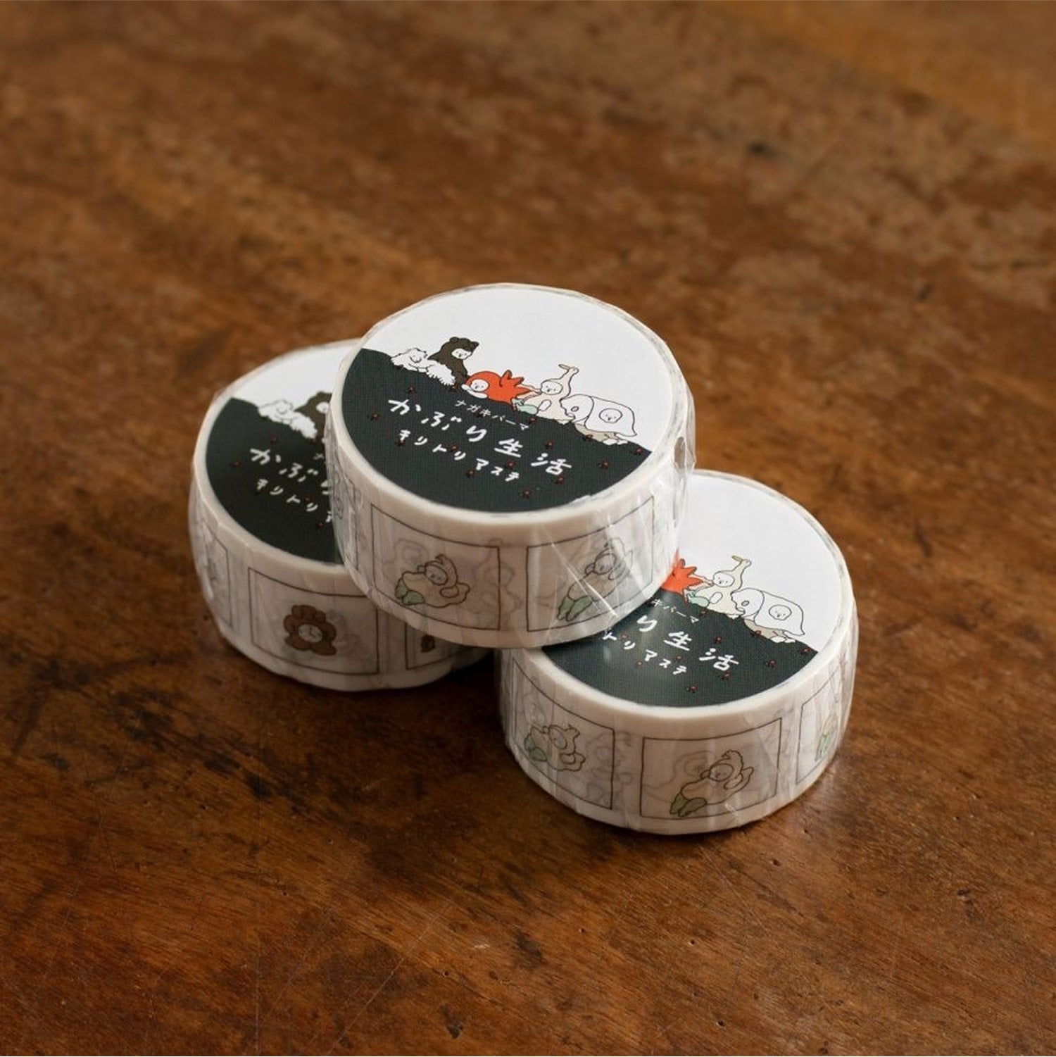 Nagaki Perm Kiritori Masking Tape - Kaburi Seikatsu