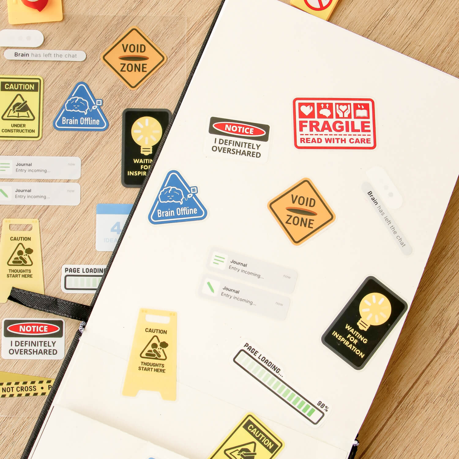 Nagi PET Sticker Sheets – Creative Zone (2 Sheets)