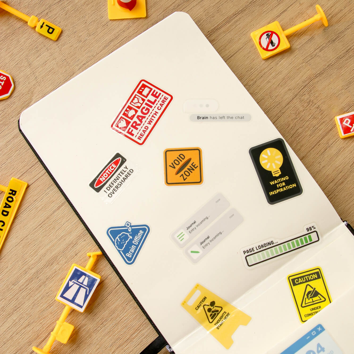 Nagi PET Sticker Sheets – Creative Zone (2 Sheets)