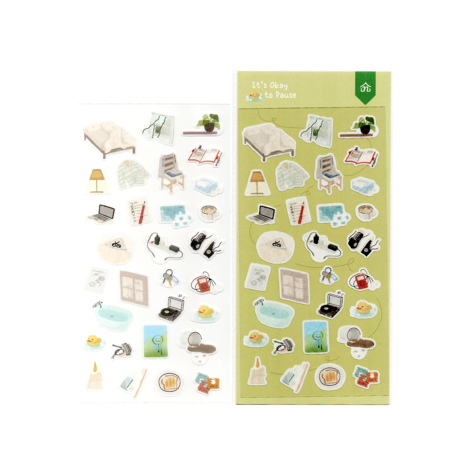 Nagi Silver Foil Masking Sticker Sheets – It’s Okay to Pause