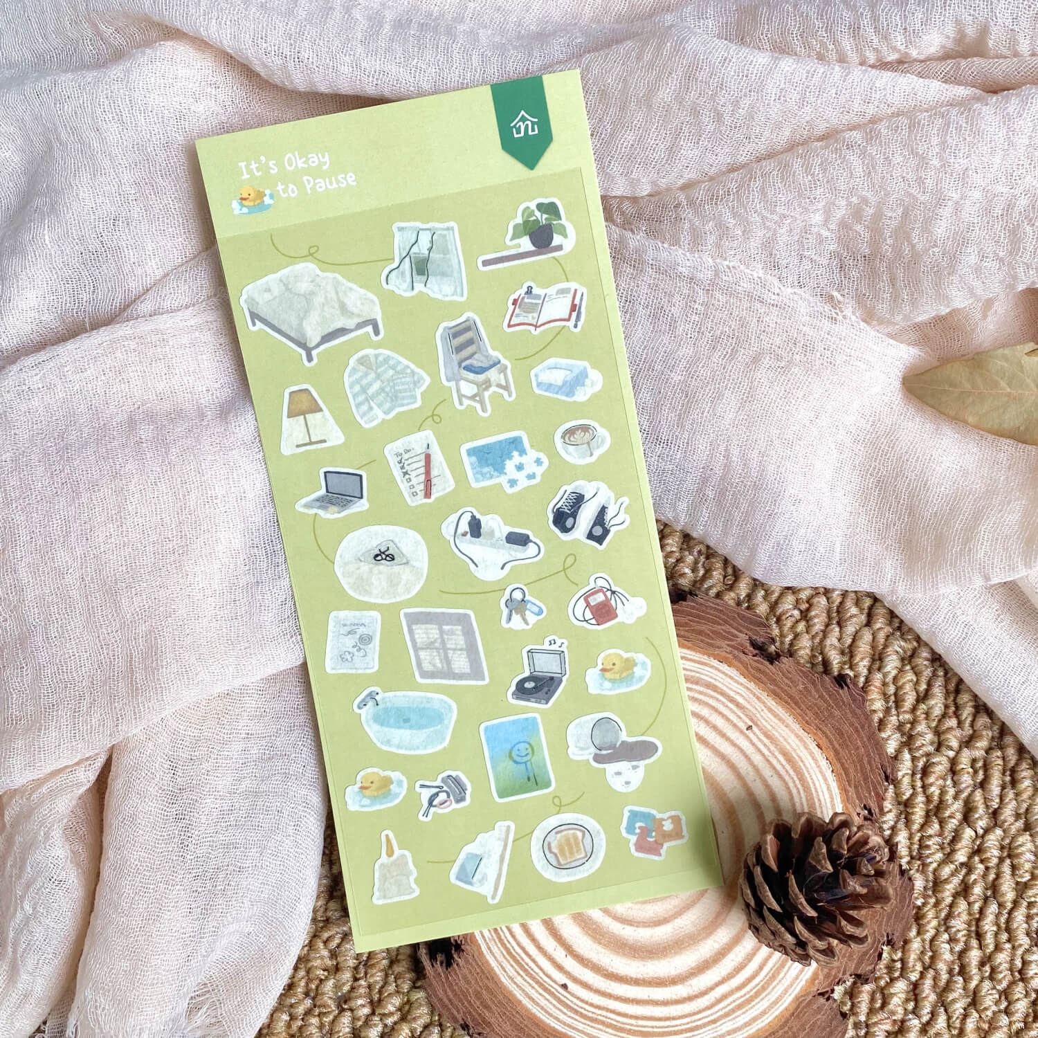 Nagi Silver Foil Masking Sticker Sheets – It’s Okay to Pause