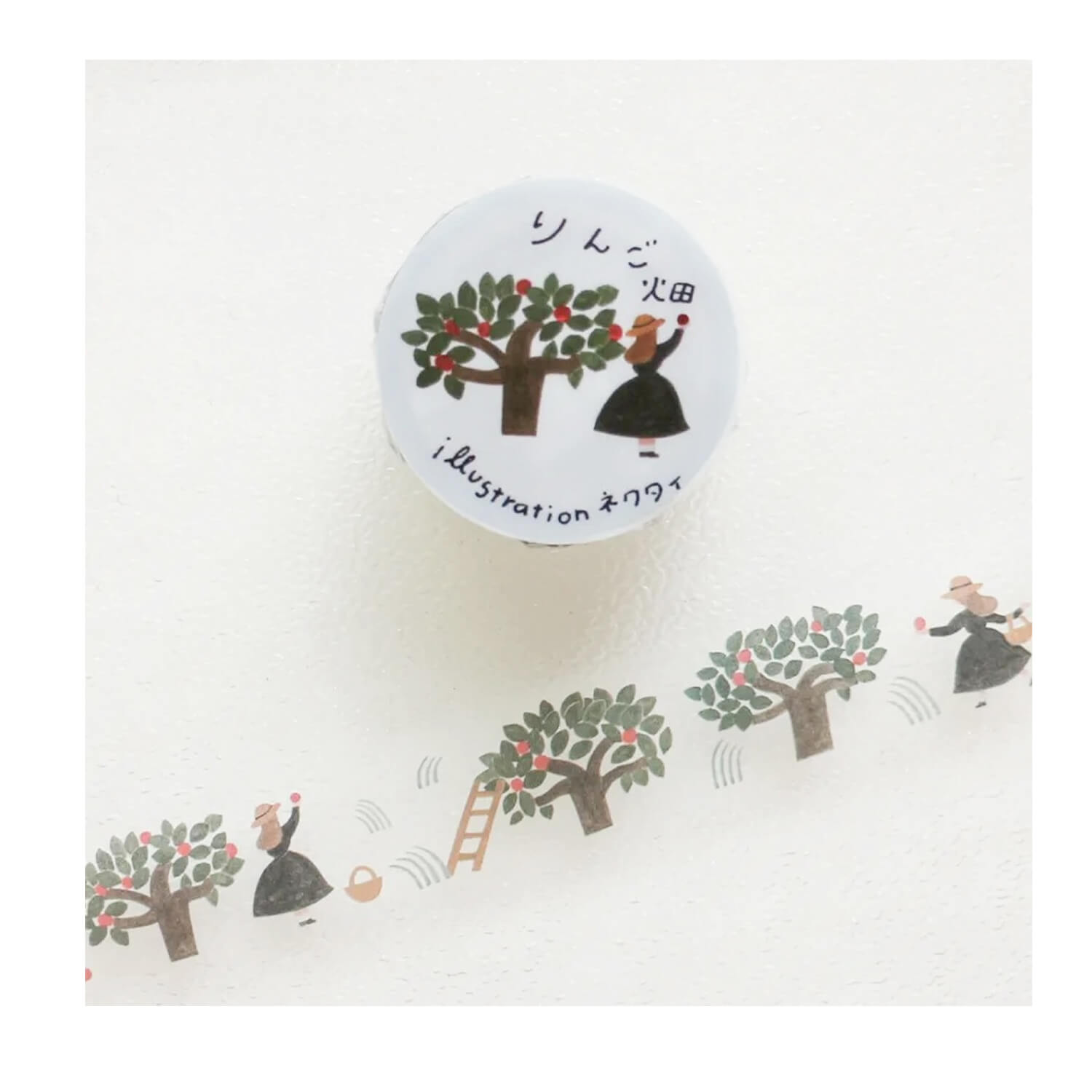 Necktie Clear Masking Tape – Apple Orchard