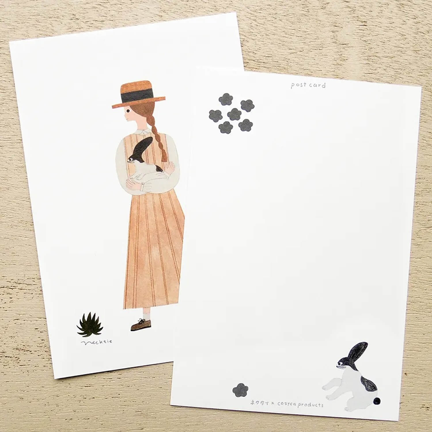 Necktie Postcard Pad – Rabbit Guitar