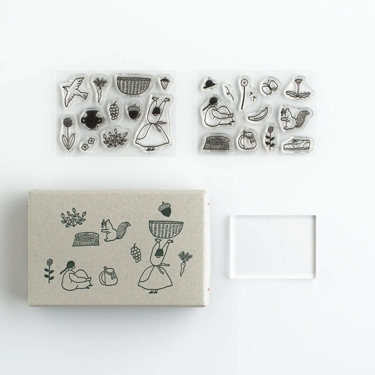 Necktie × Mizushima Jizai Boxed Stamp Set - Walk