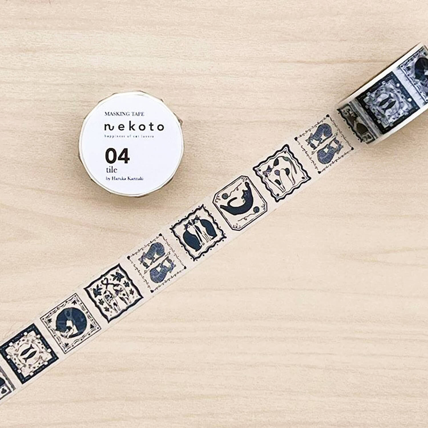 Nekoto Masking Tape 04 – Tile Cats