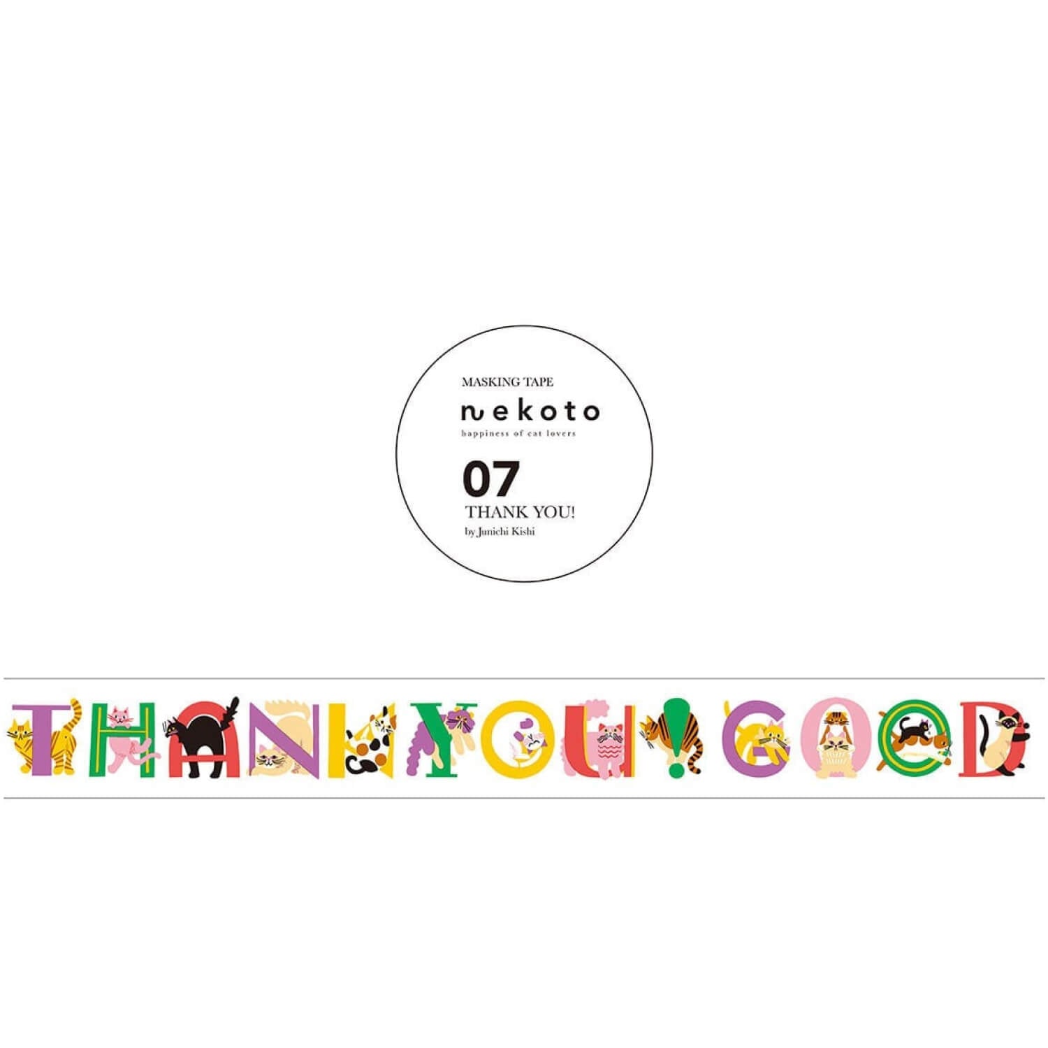 Nekoto Washi Tape 07 – THANK YOU!