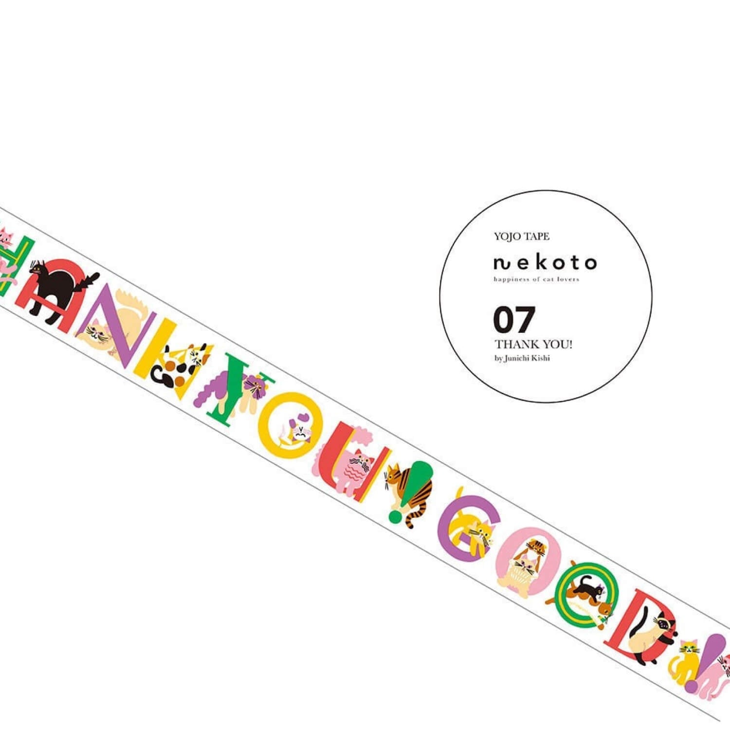 Nekoto Washi Tape 07 – THANK YOU!