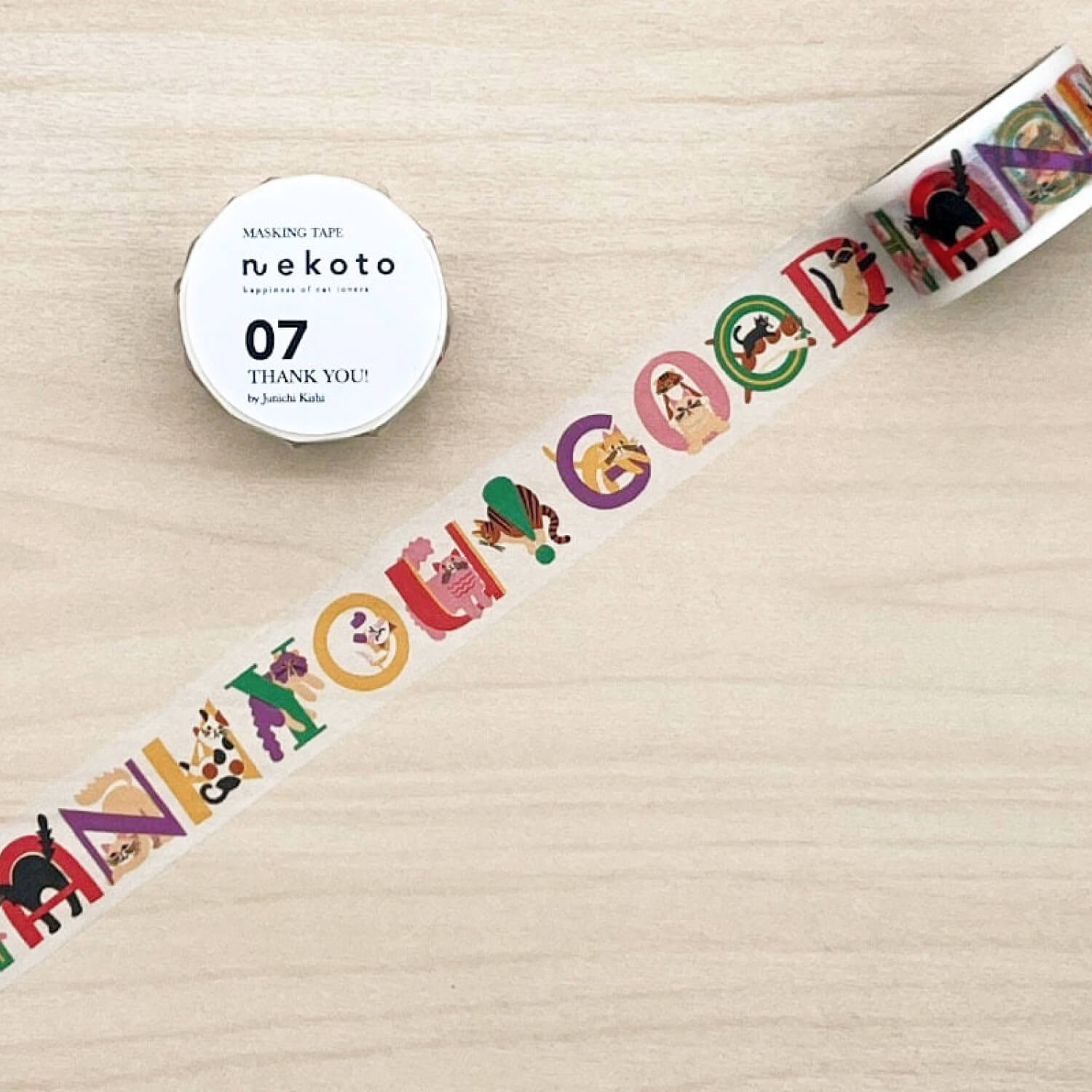 Nekoto Washi Tape 07 – THANK YOU!