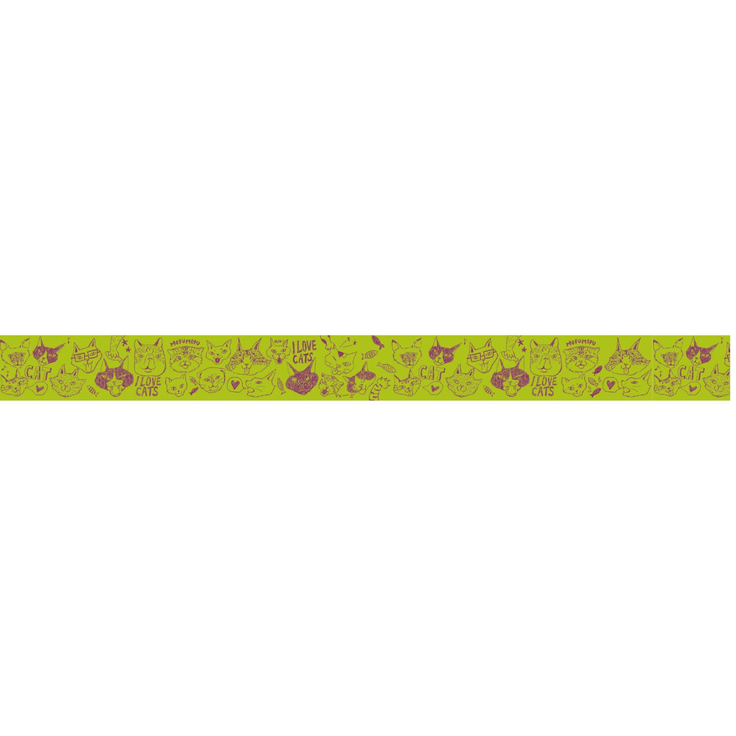 Nekoto Washi Tape 12 – I LOVE CATS