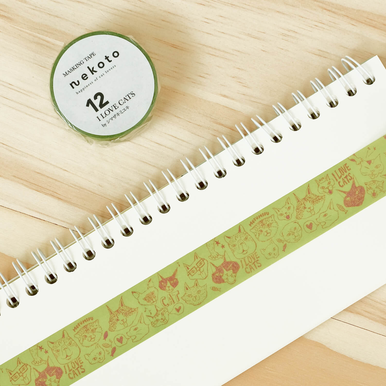 Nekoto Washi Tape 12 – I LOVE CATS