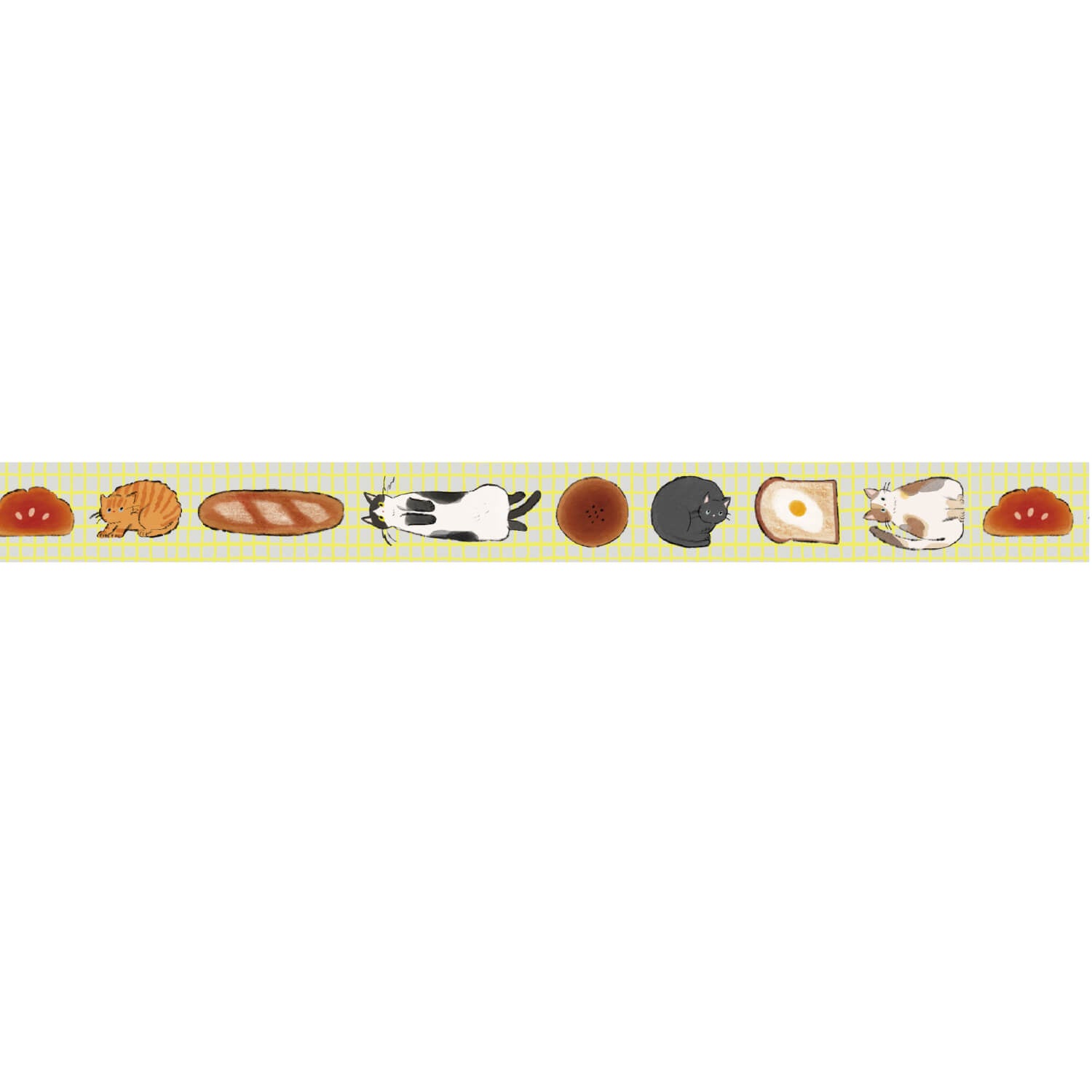 Nekoto Washi Tape 14 – Cats and Bread
