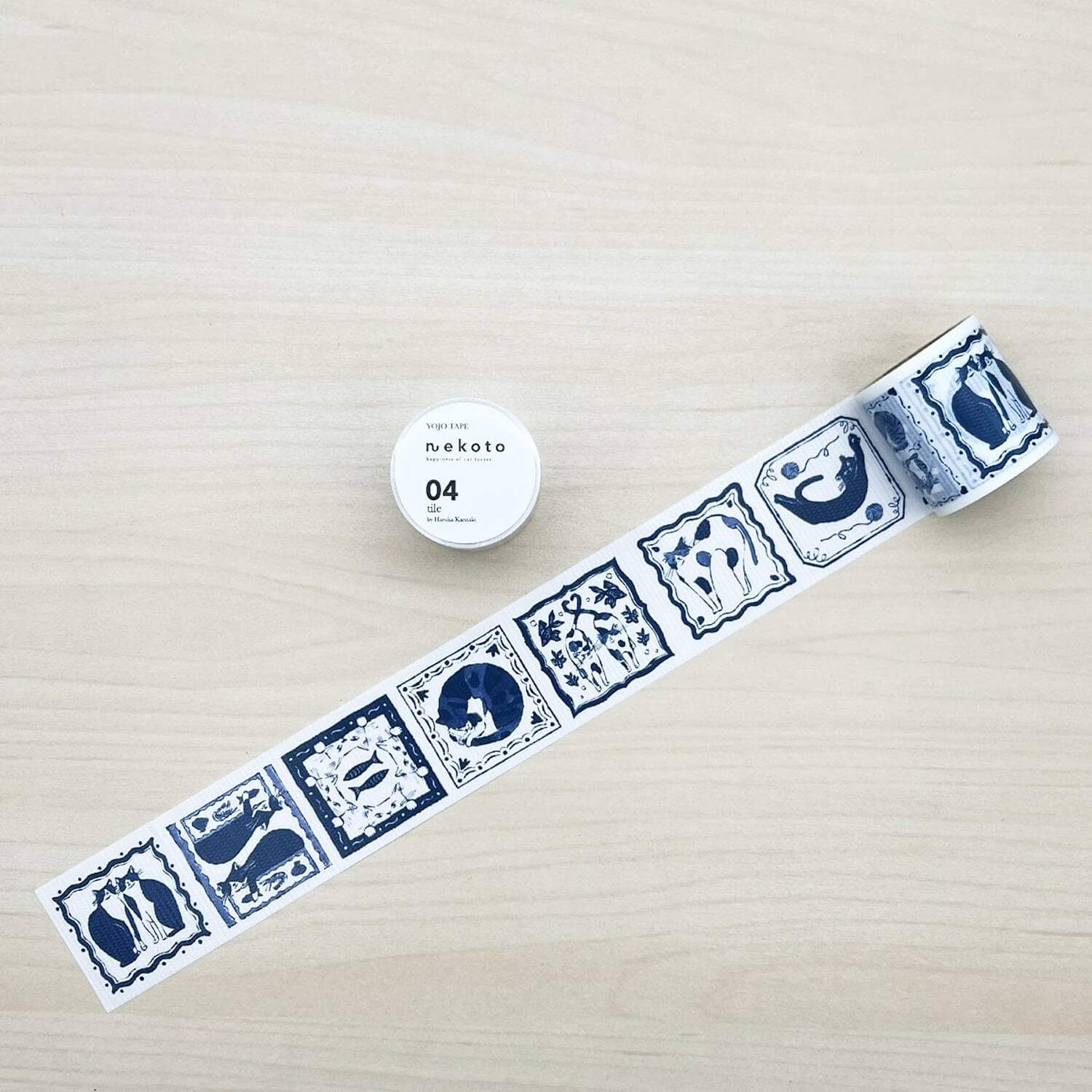 Nekoto Masking Tape 04 – Tile Cats