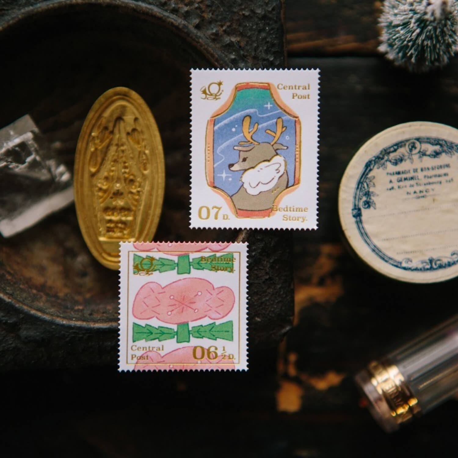 OURS Bedtime Story Stamp Sticker