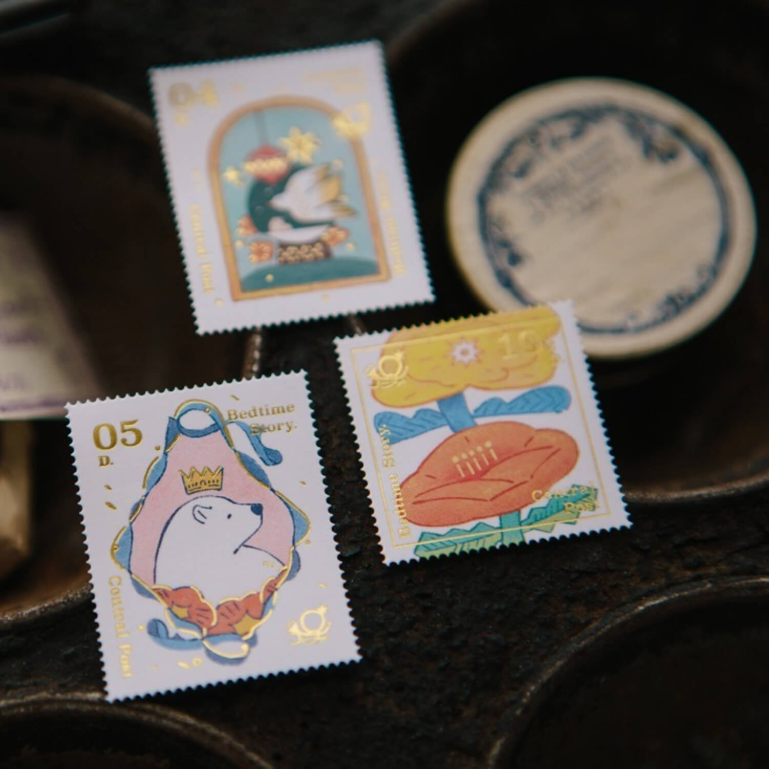 OURS Bedtime Story Stamp Sticker
