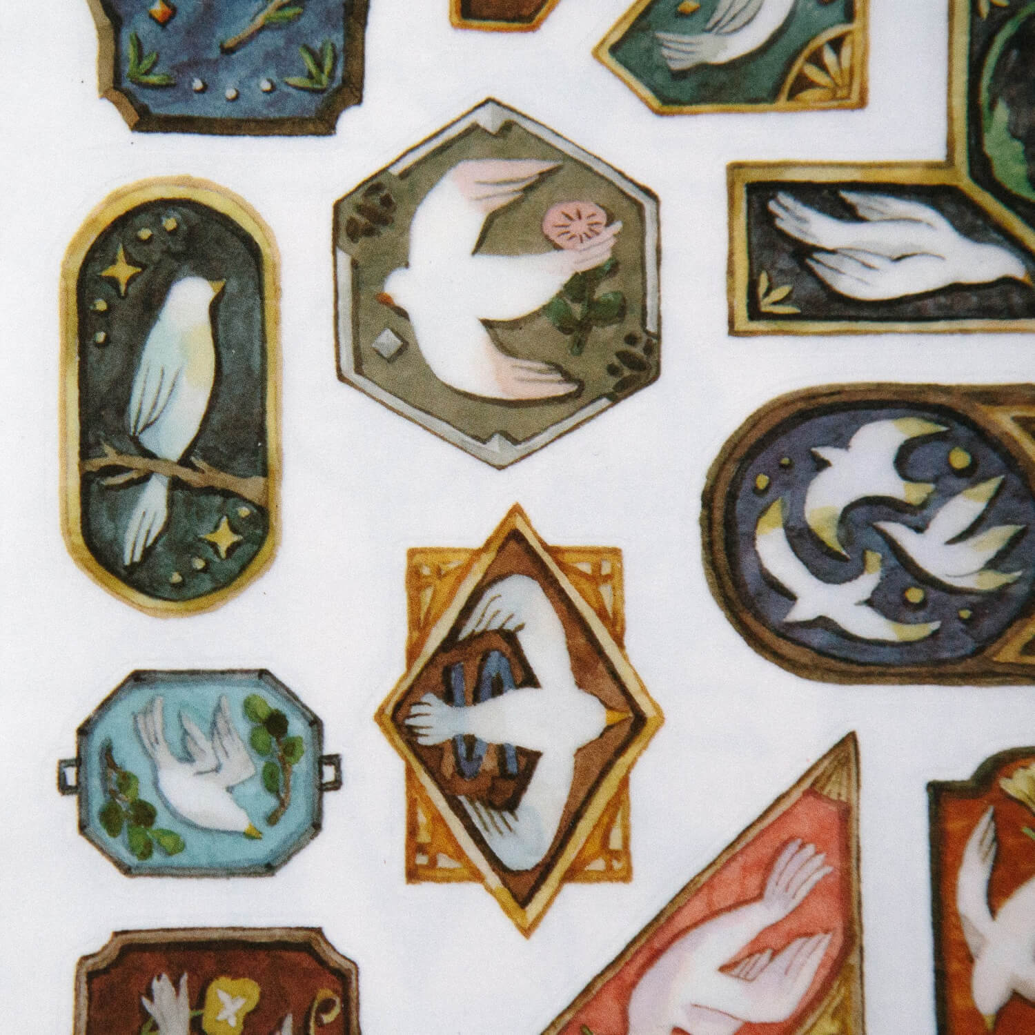 OURS Birds Print-on Transfer Sticker