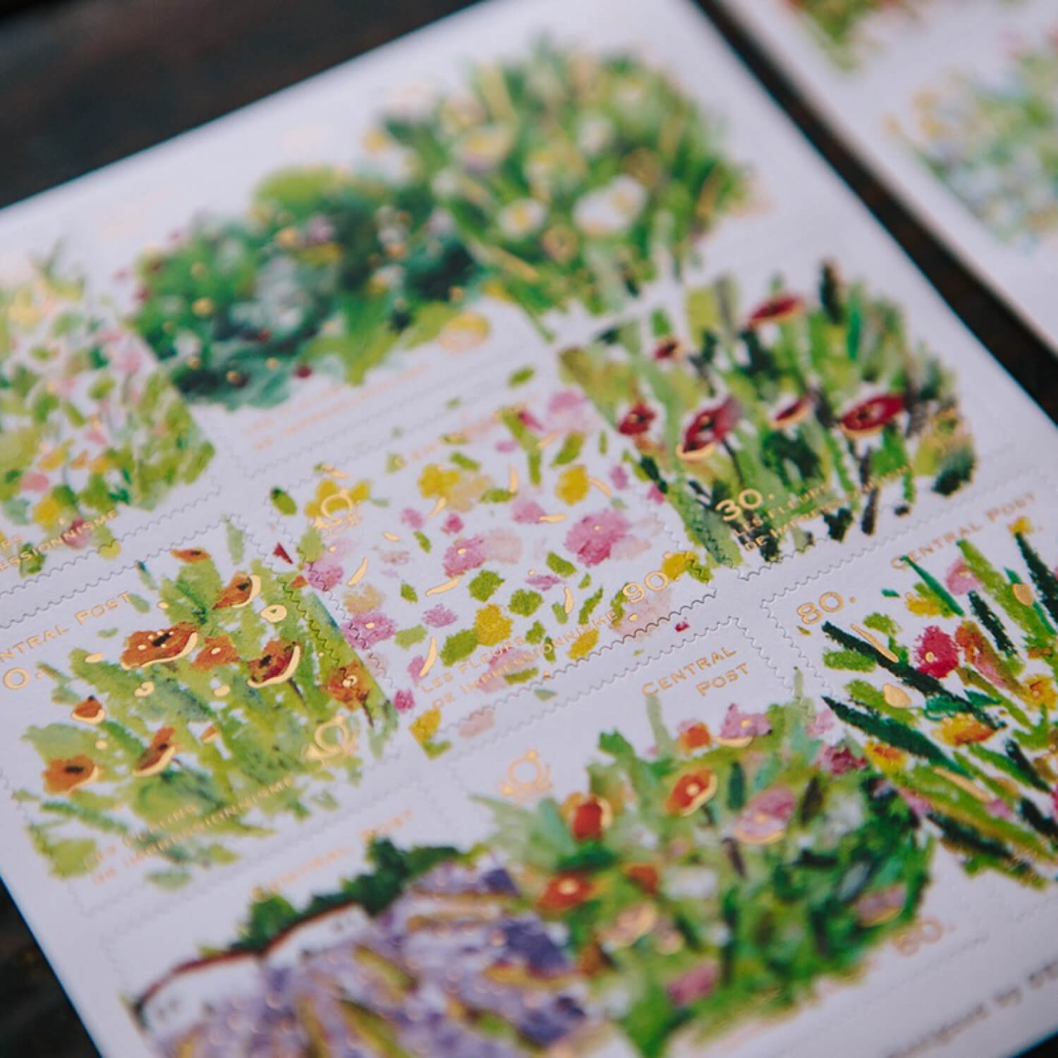 OURS Bright Bloom Stamp Style Sticker