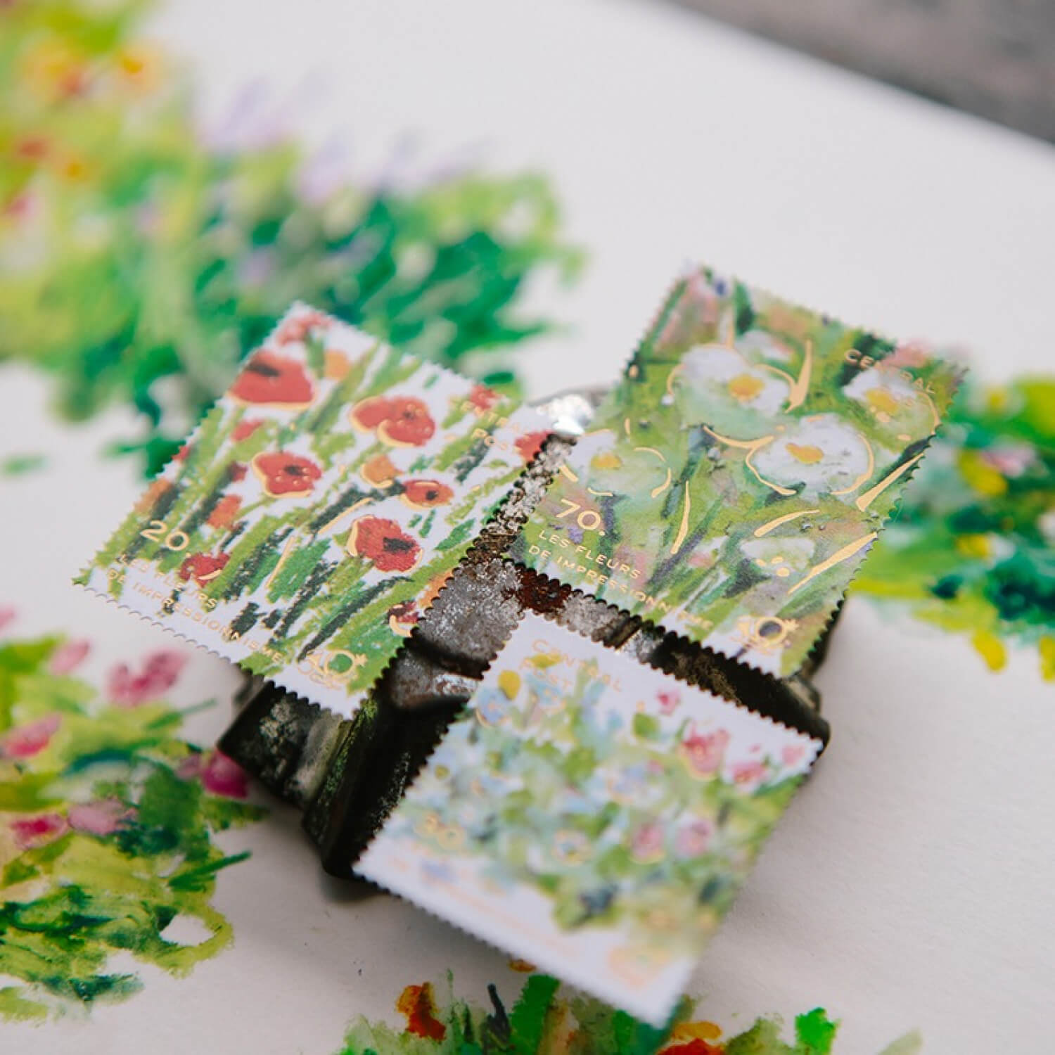 OURS Bright Bloom Stamp Style Sticker