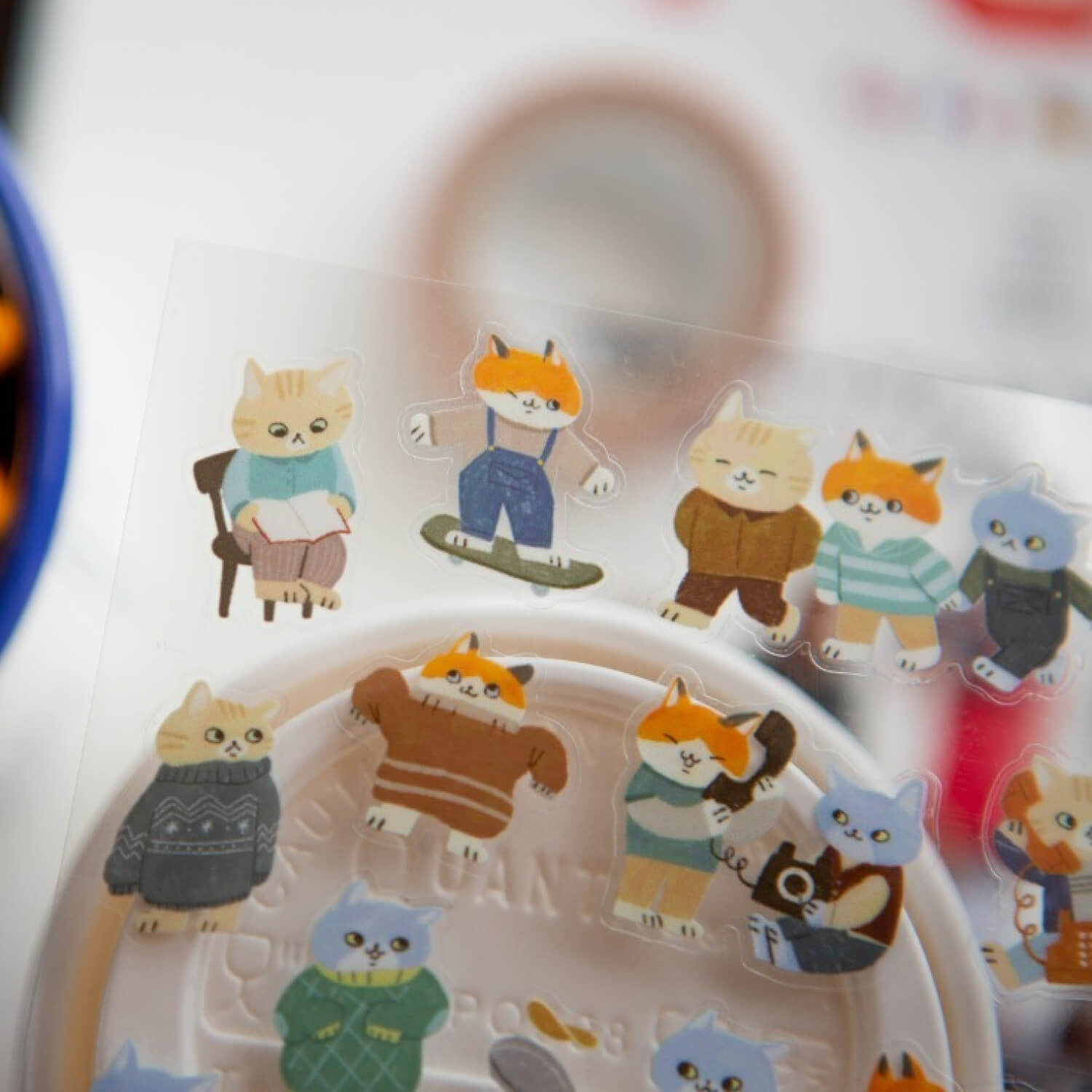 OURS Cats Gathering Sticker