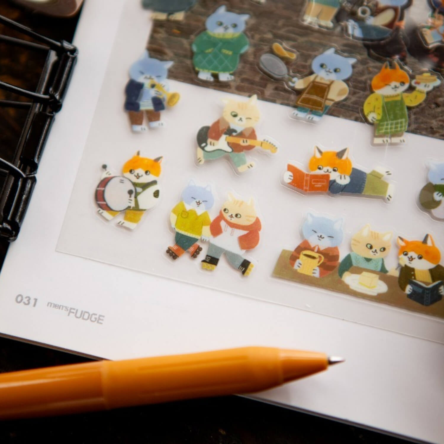 OURS Cats Gathering Sticker