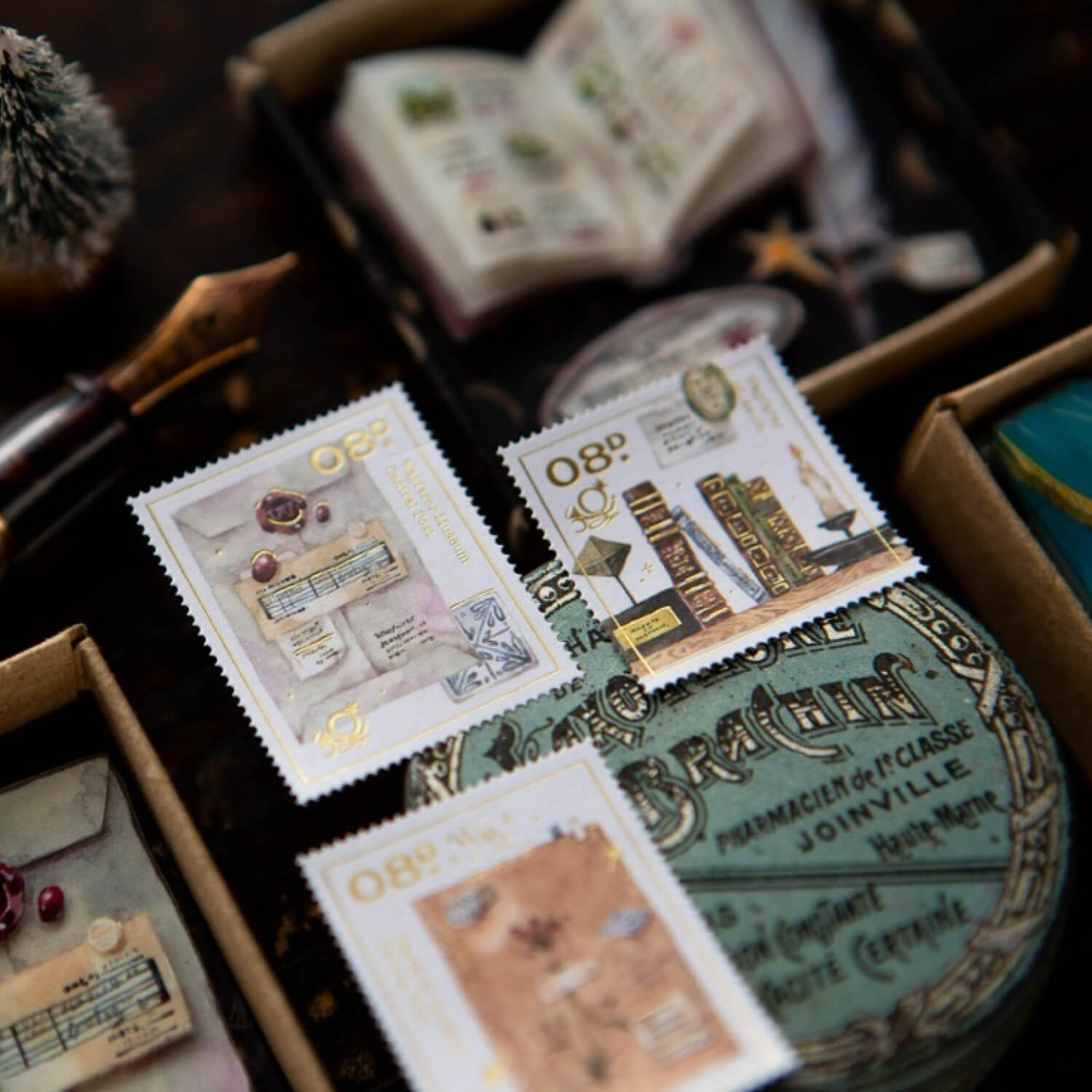 OURS Desk of Botanist Stamp Sticker