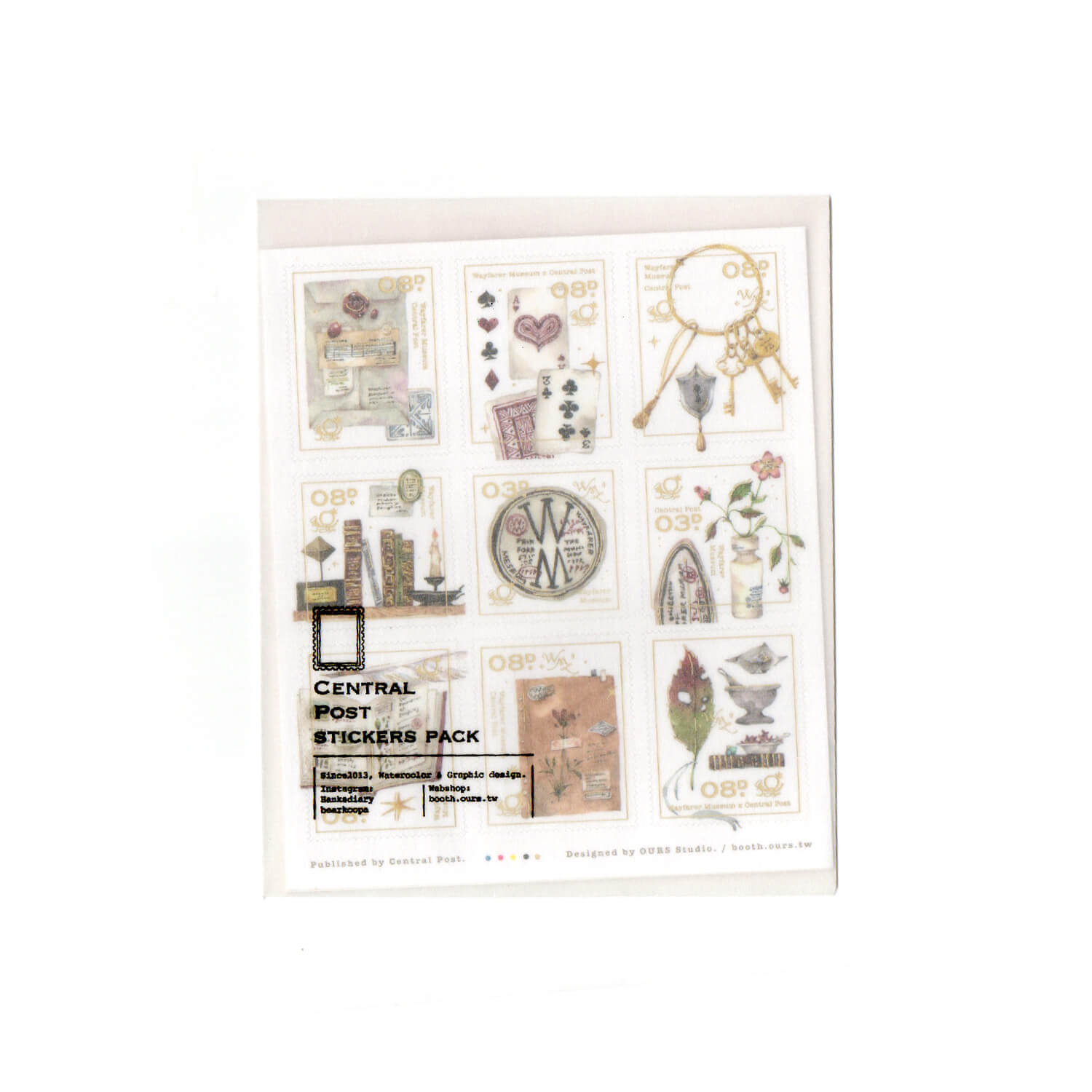 OURS Desk of Botanist Stamp Sticker