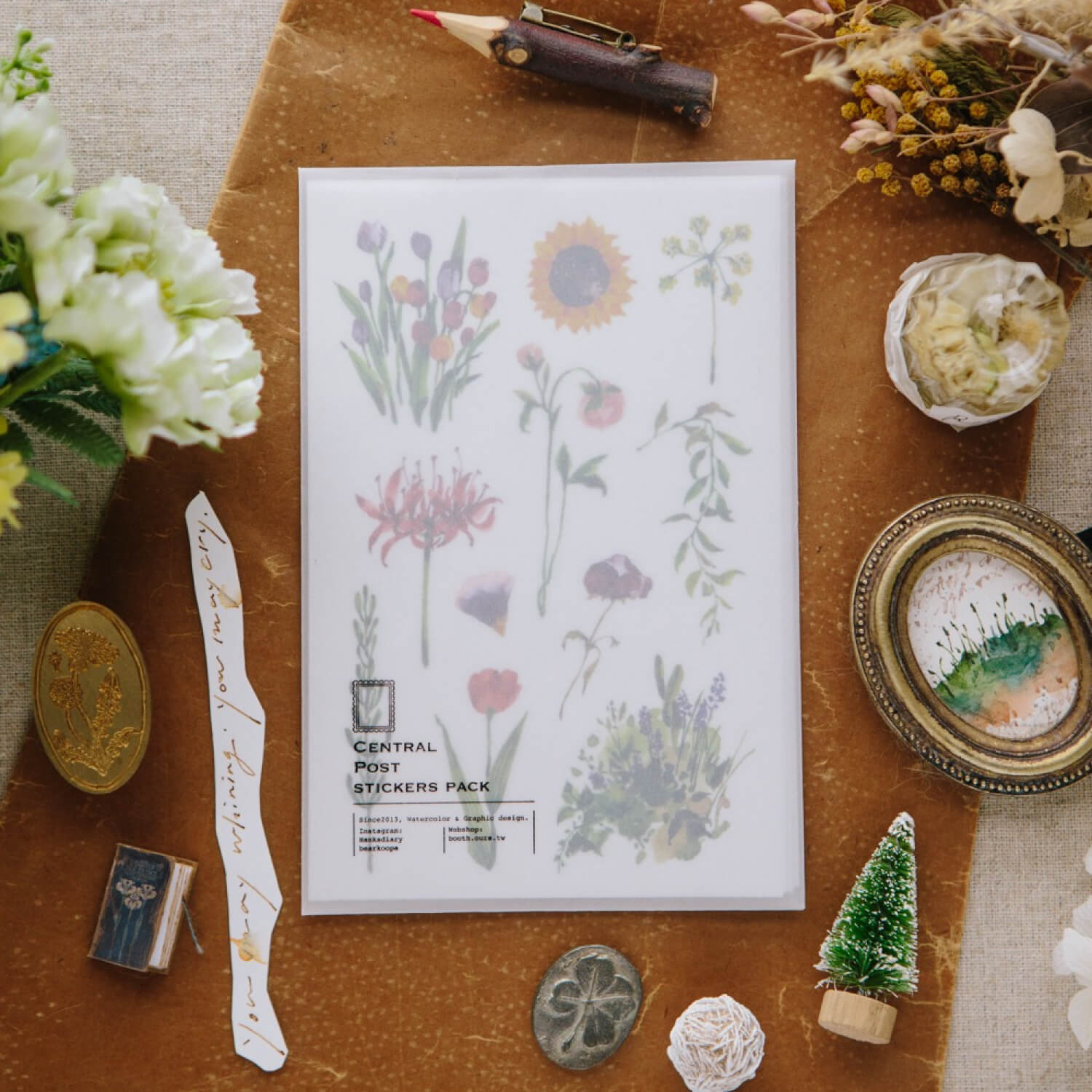OURS Flowers Sticker Pack