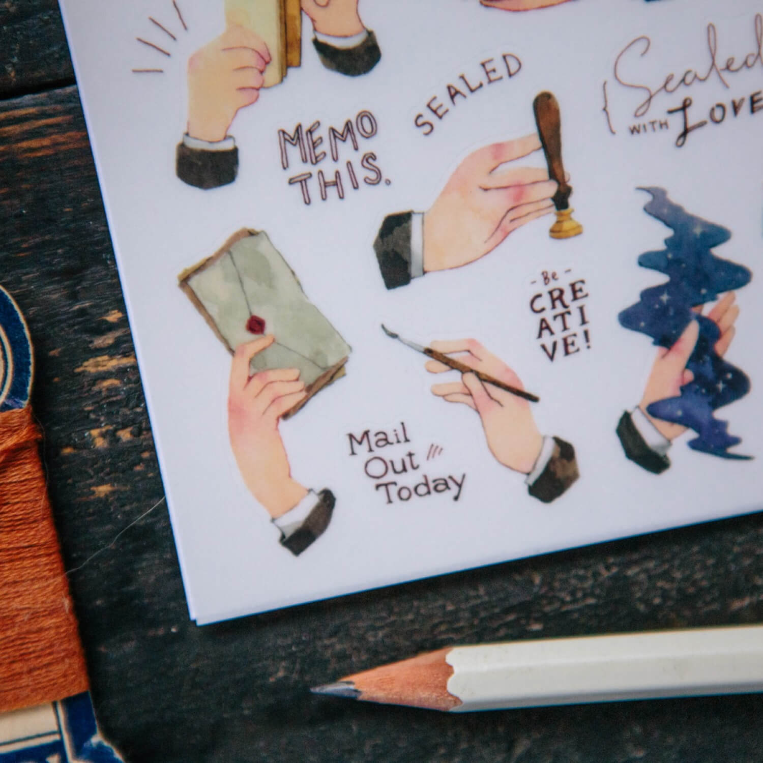 OURS Hands Print-on Transfer Stickers