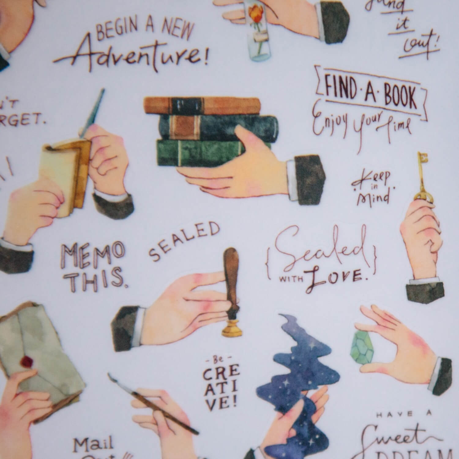 OURS Hands Print-on Transfer Stickers