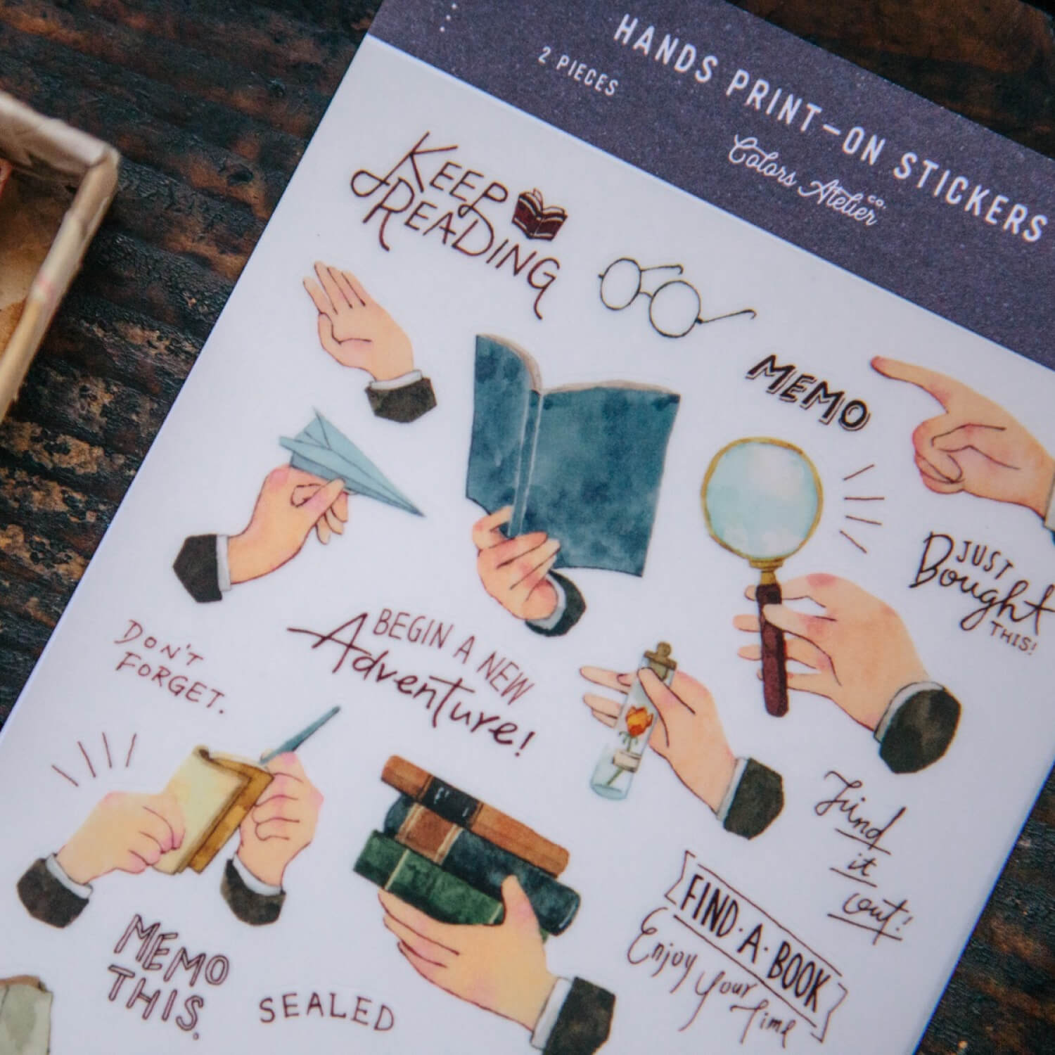OURS Hands Print-on Transfer Stickers