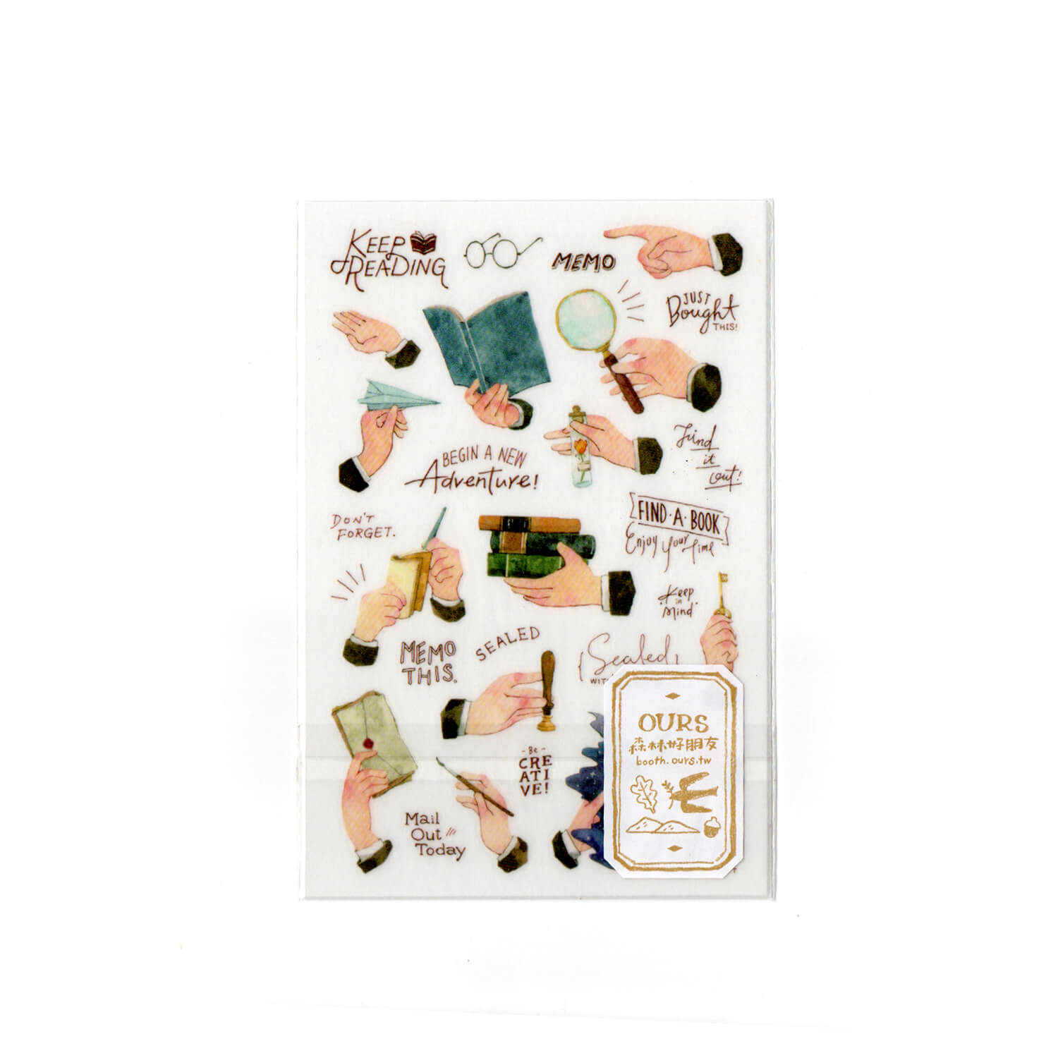 OURS Hands Print-on Transfer Stickers