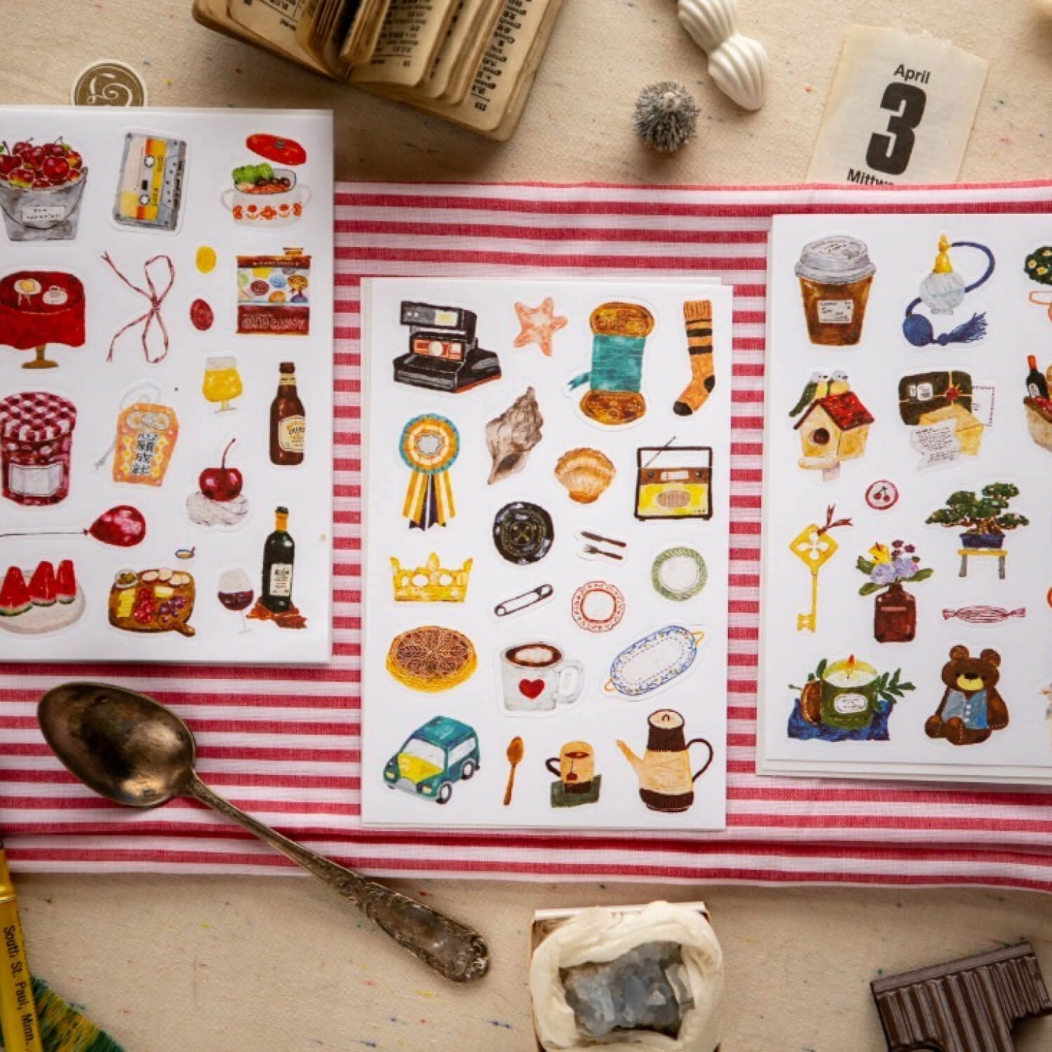 OURS Life Stuffs 2 Sticker Pack (9 Sheets)