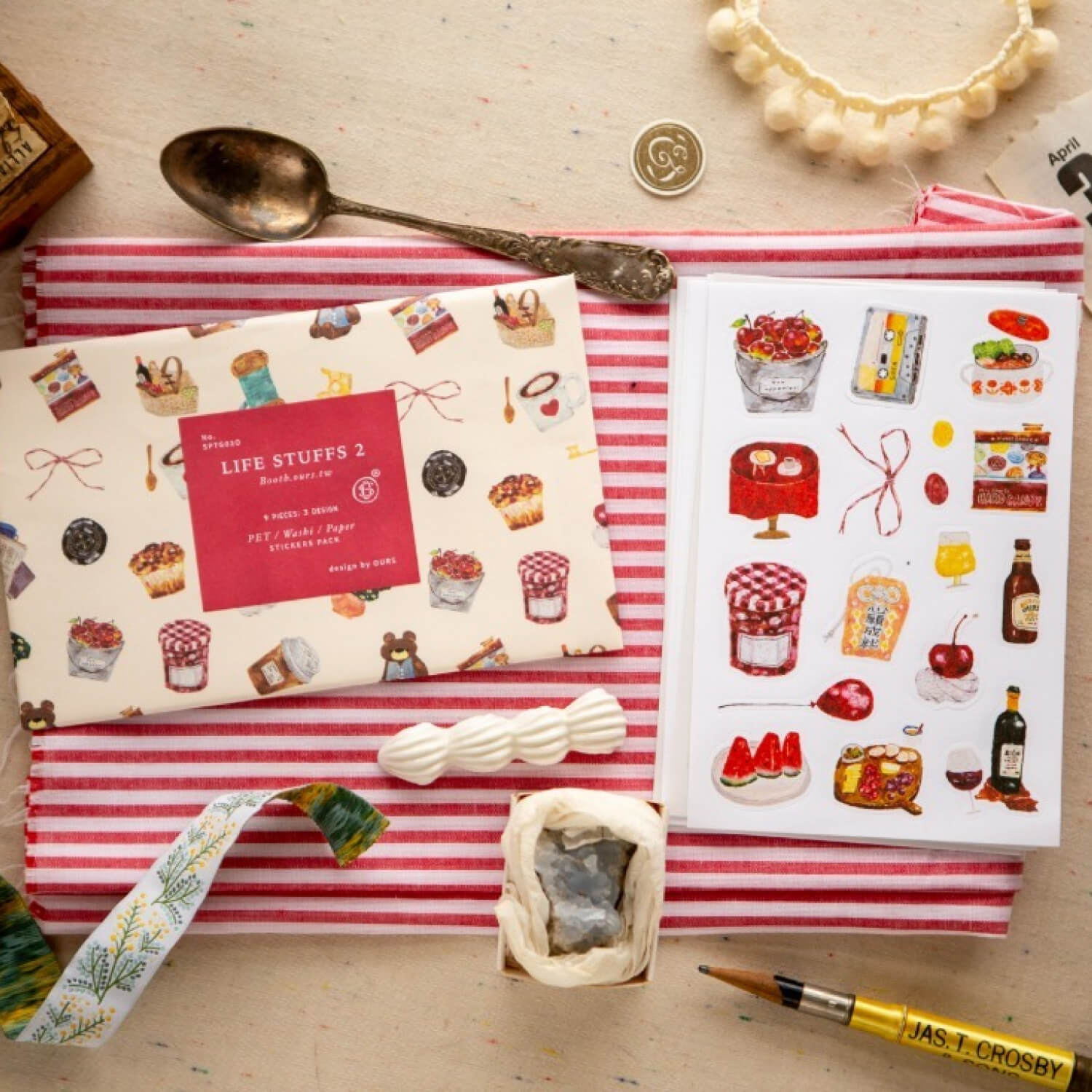 OURS Life Stuffs 2 Sticker Pack (9 Sheets)