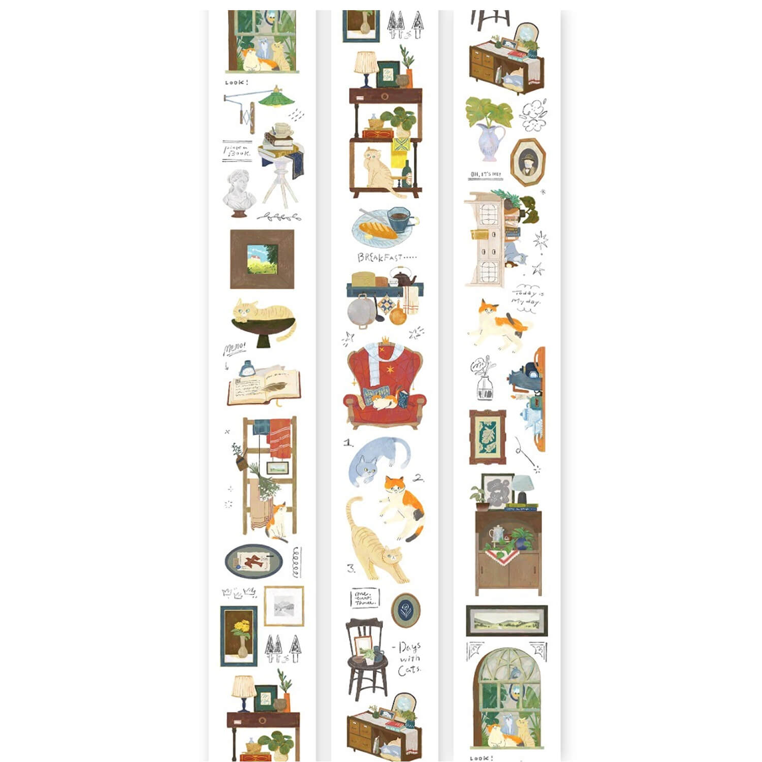 OURS Life with Cats PET Tape