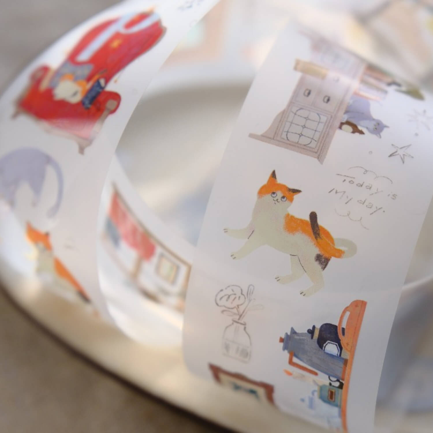OURS Life with Cats PET Tape
