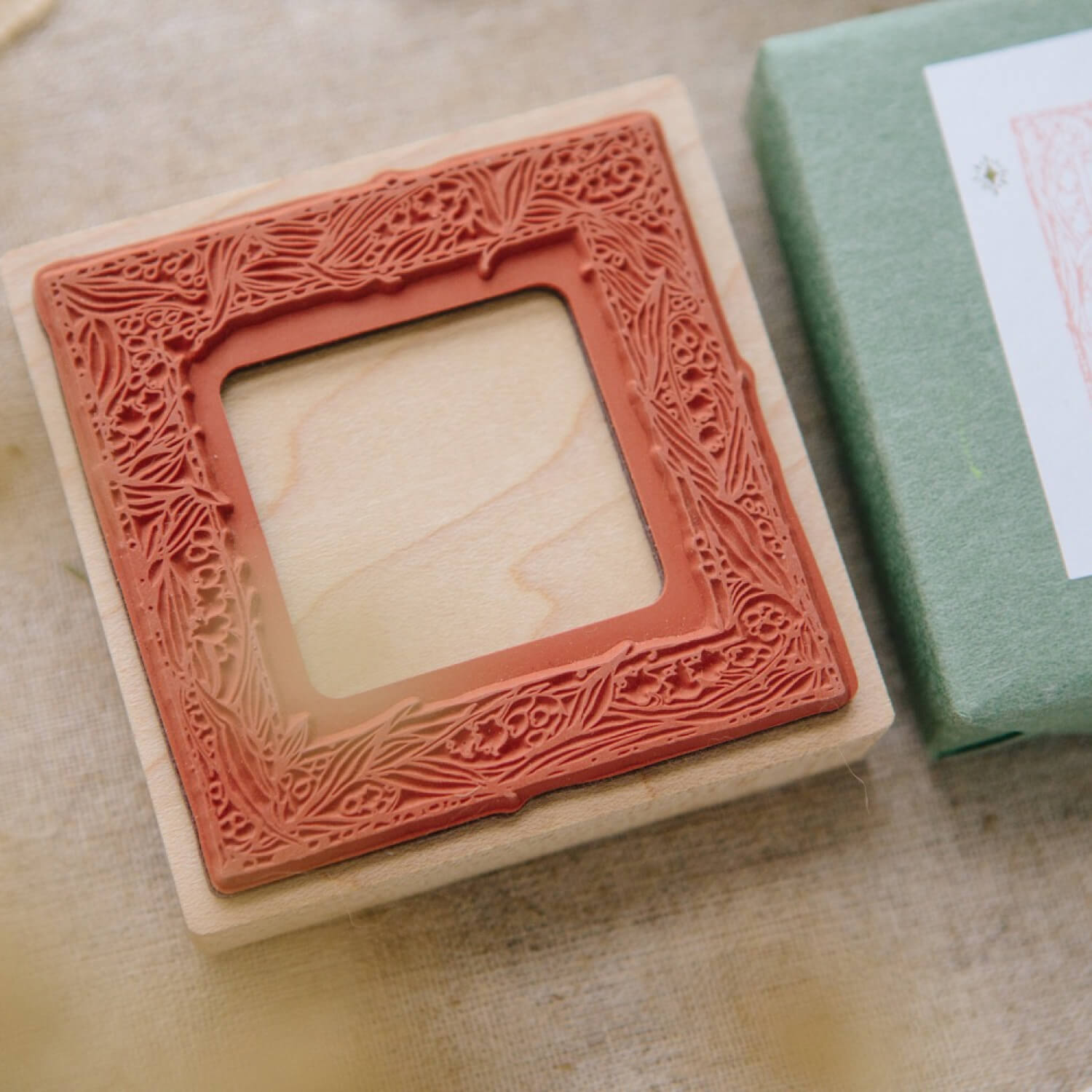 OURS Muguet Frame Rubber Stamp