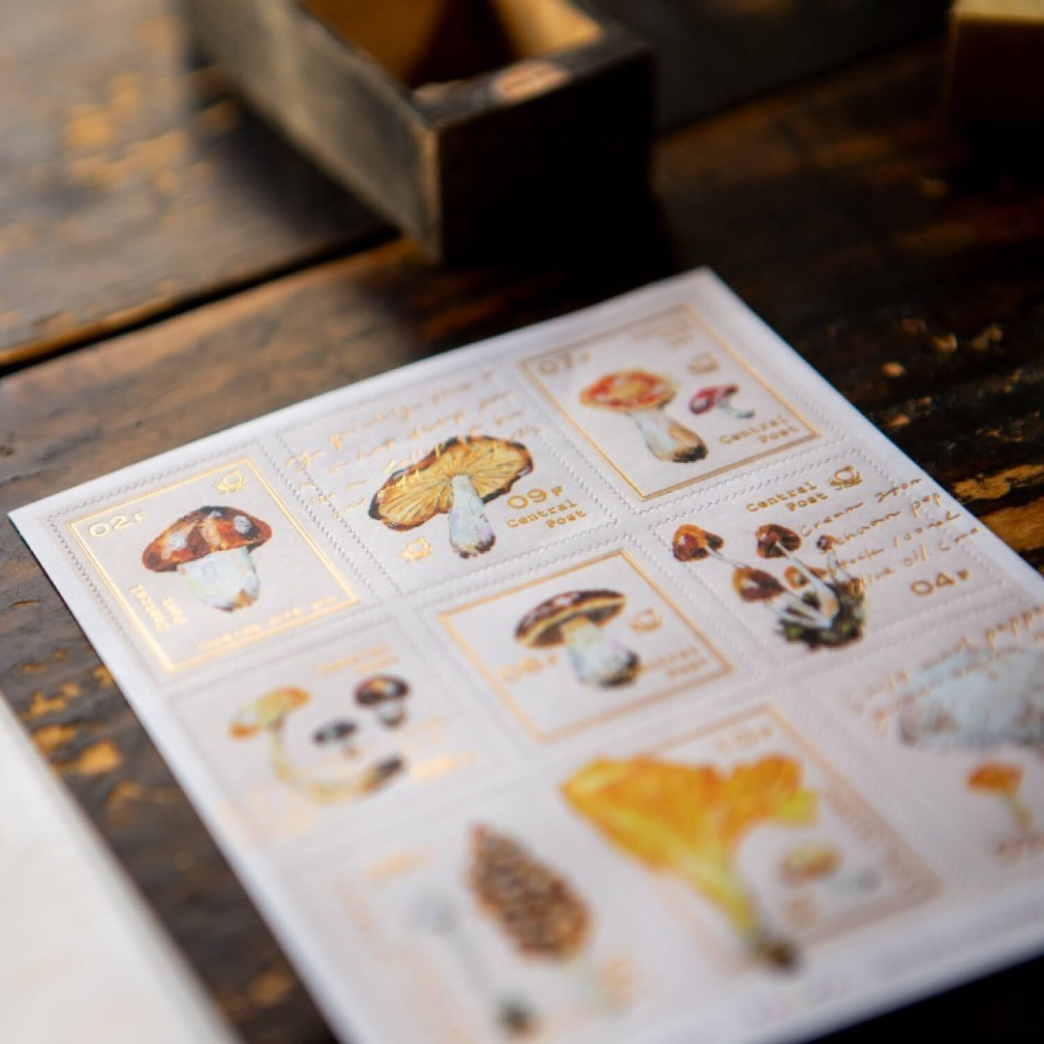 OURS Mushroom Recipe Stamp Sticker