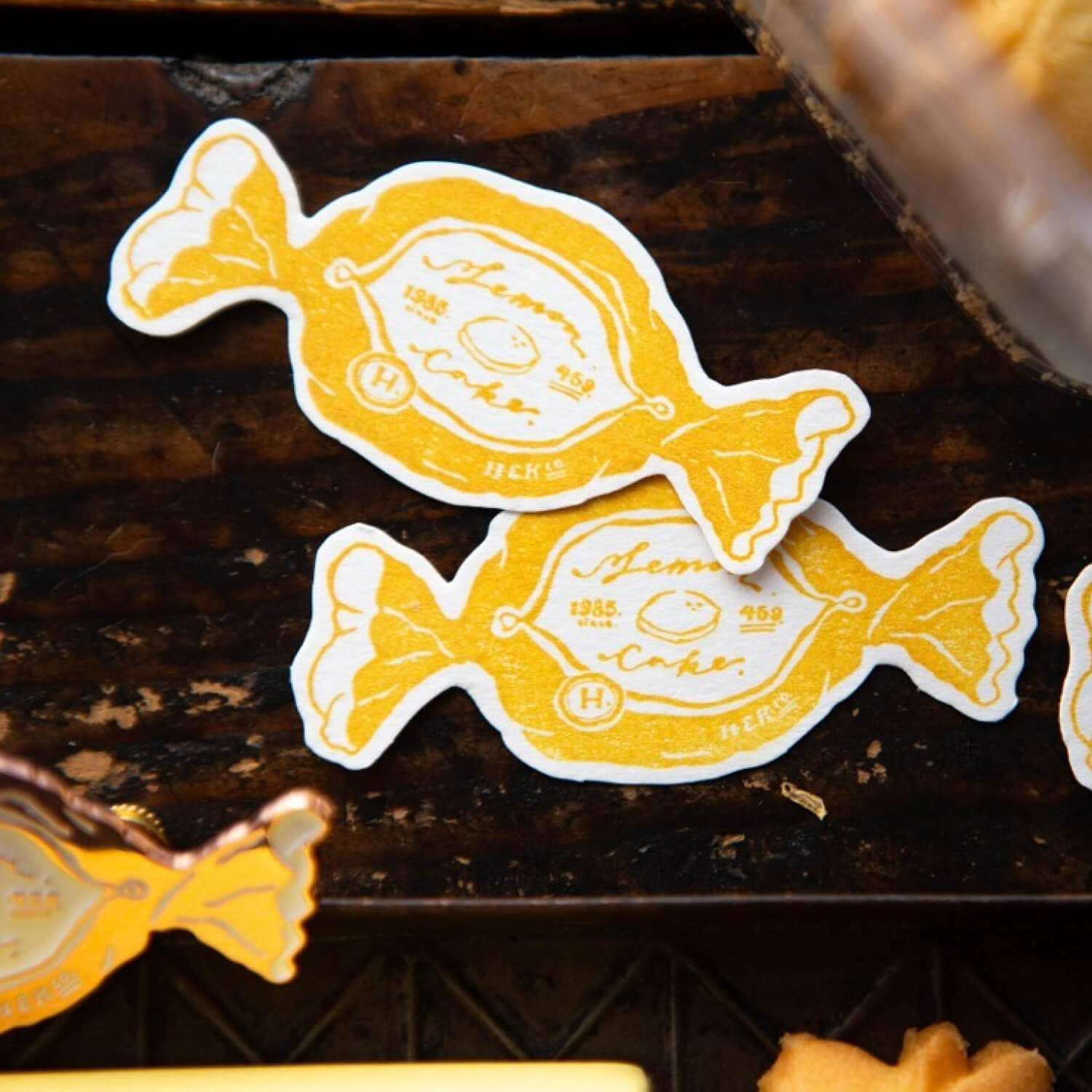 OURS New Lemon Cake Rubber Stamp