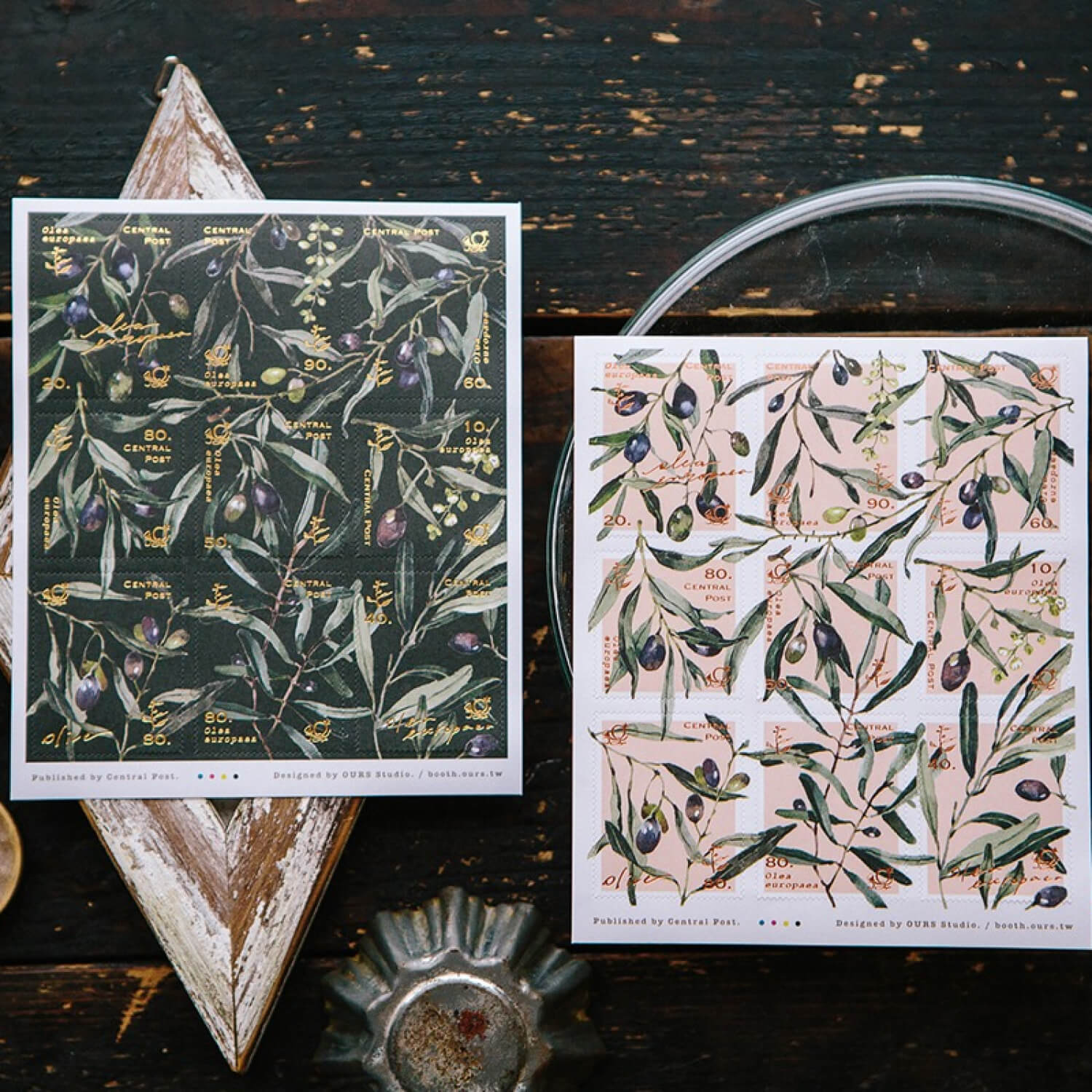 OURS Olive Branches Stamp Sticker