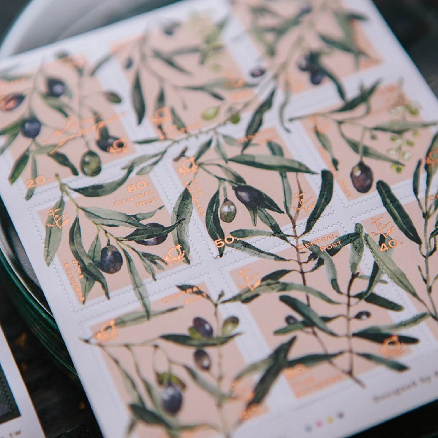 OURS Olive Branches Stamp Sticker