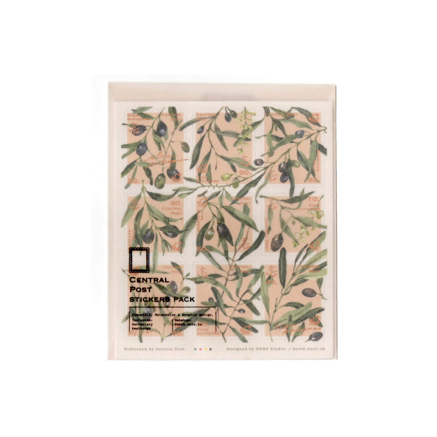 OURS Olive Branches Stamp Sticker