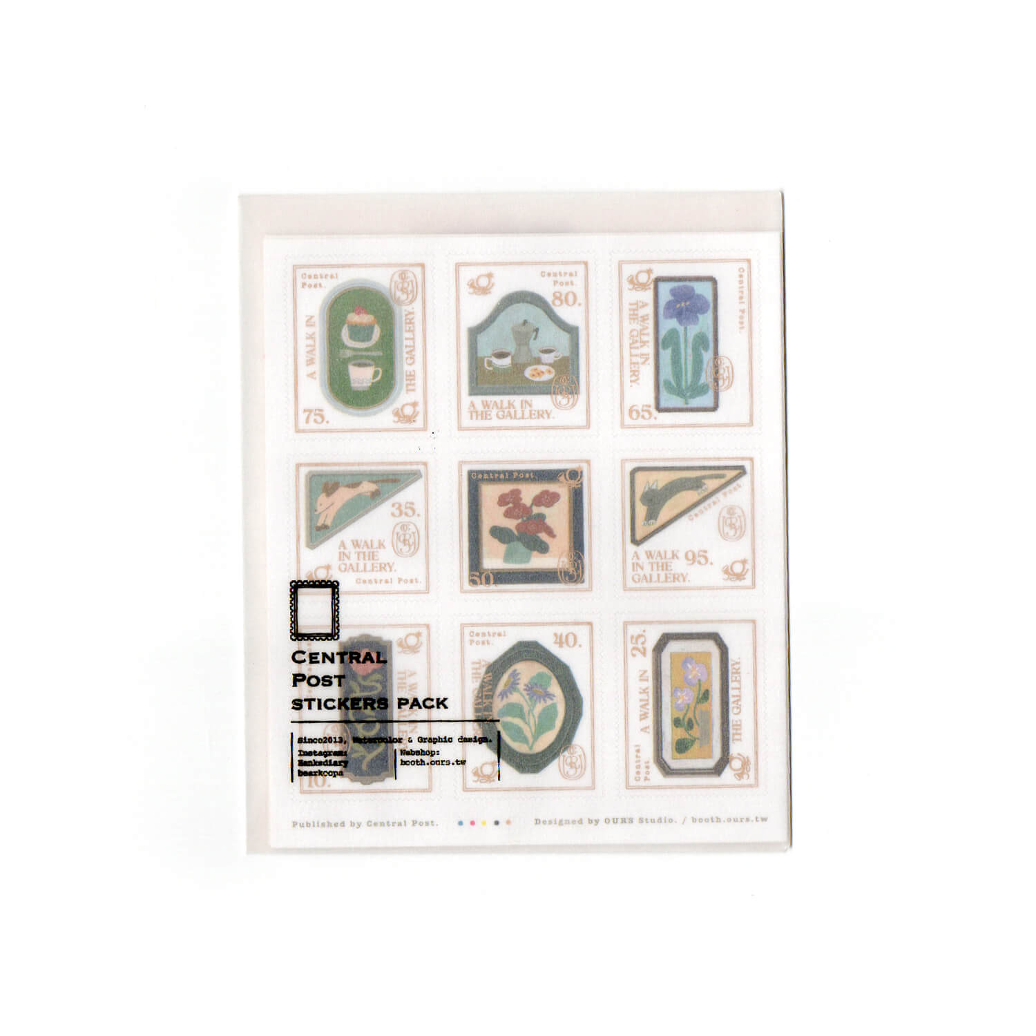 OURS The Gallery Stamp Sticker