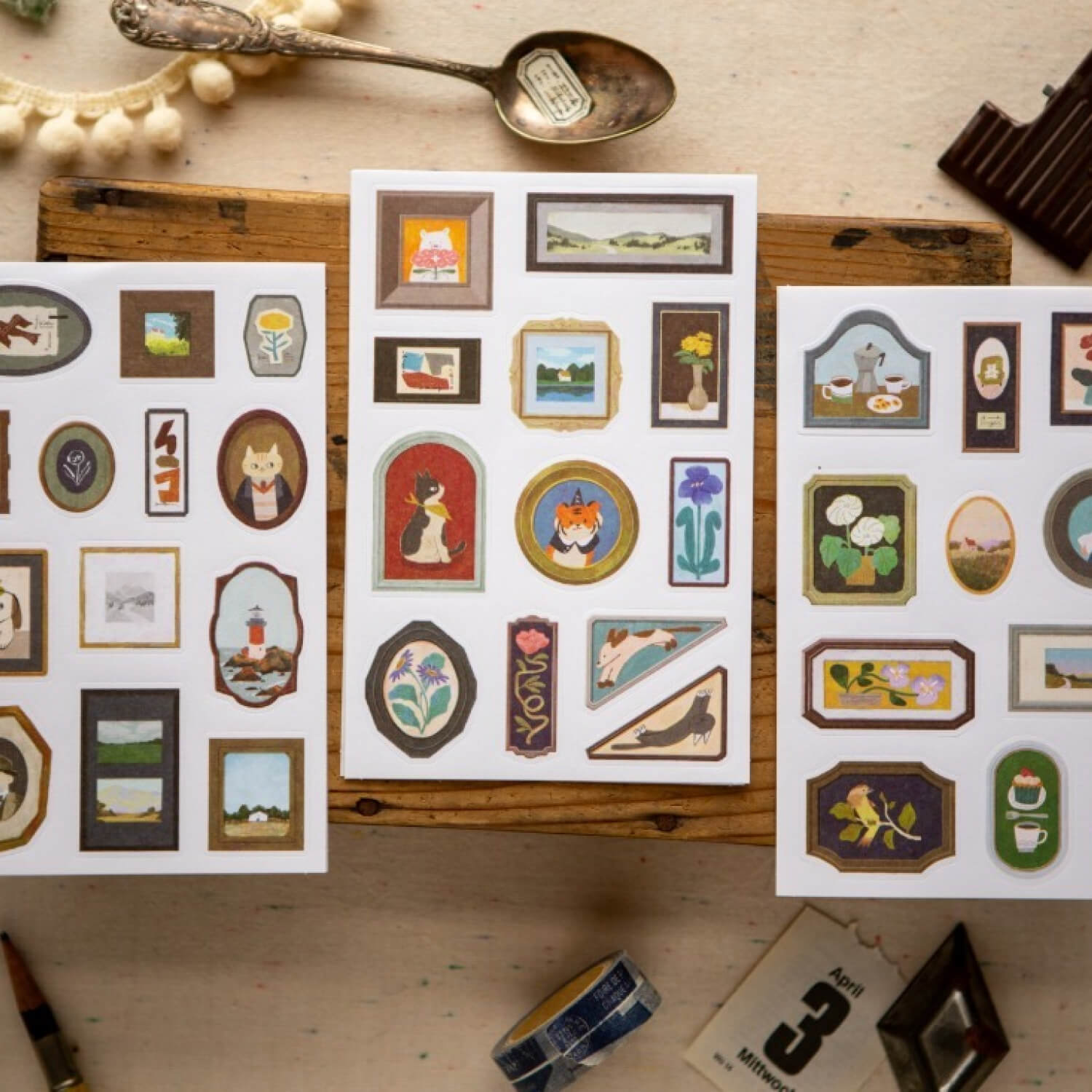 OURS The Gallery Sticker Pack (9 Sheets)