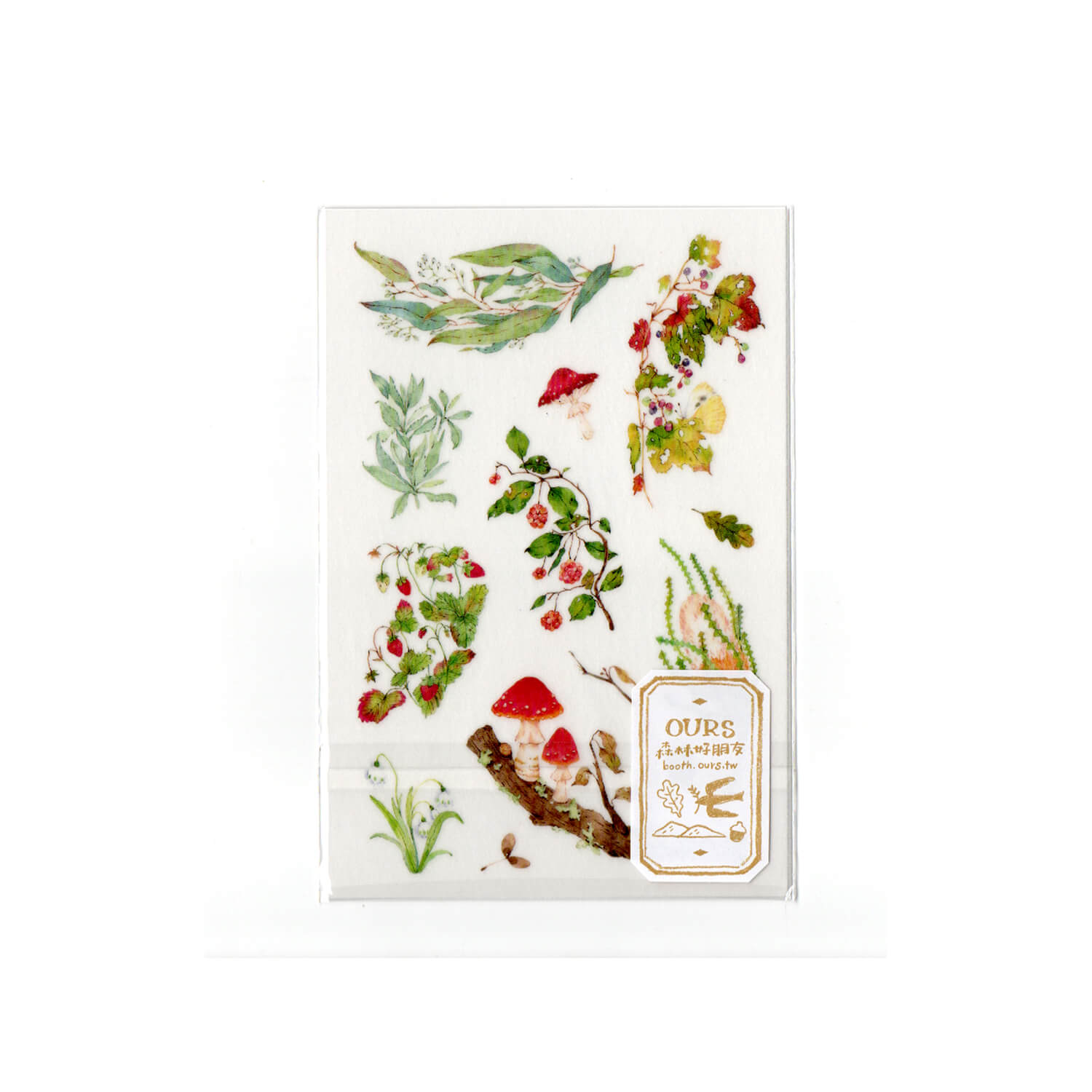 OURS Wild Plants II Print-on Stickers
