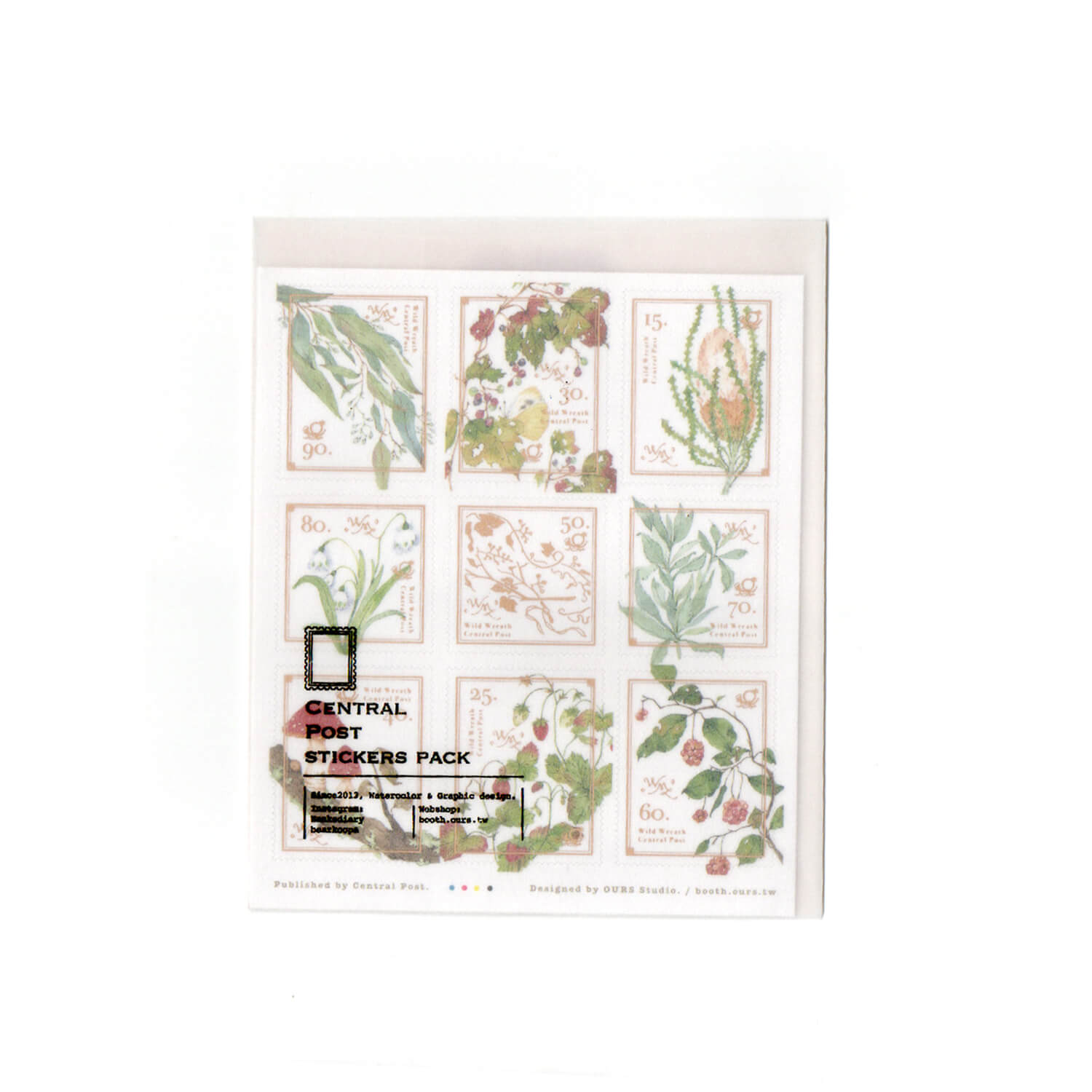 OURS Wild Wreath 2 Stamp Sticker