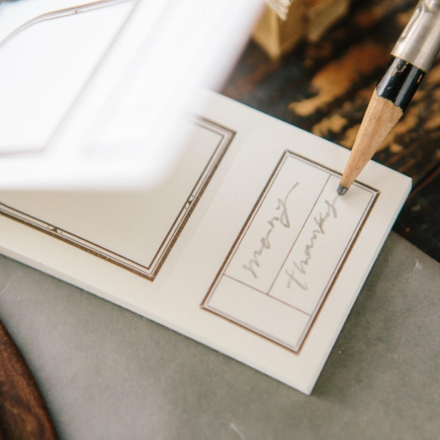 OURS Window Label Letterpress Book